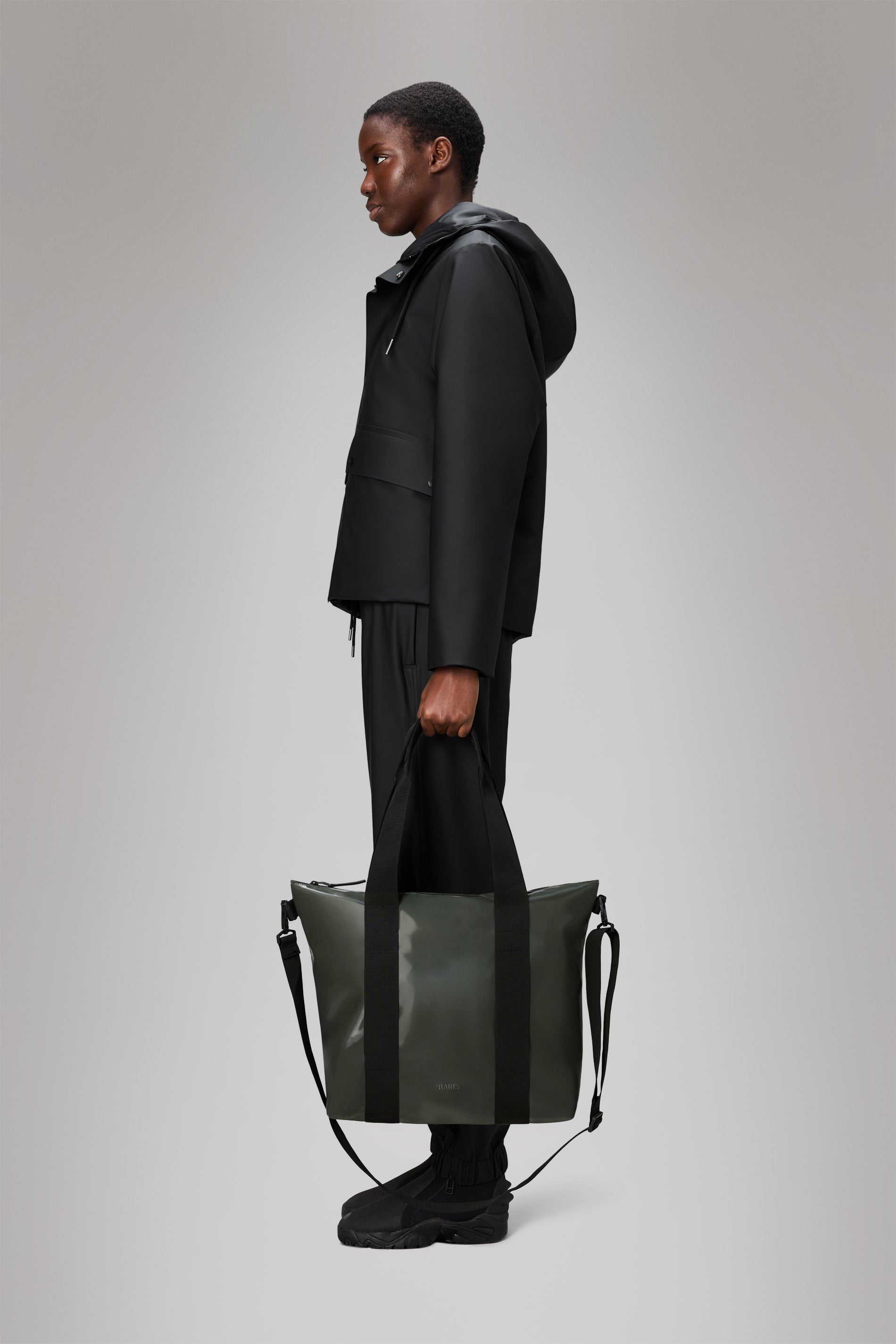 RAINS Tote Bag Mini Swamp 18.50L H36 x D13 x W46 cm Tote