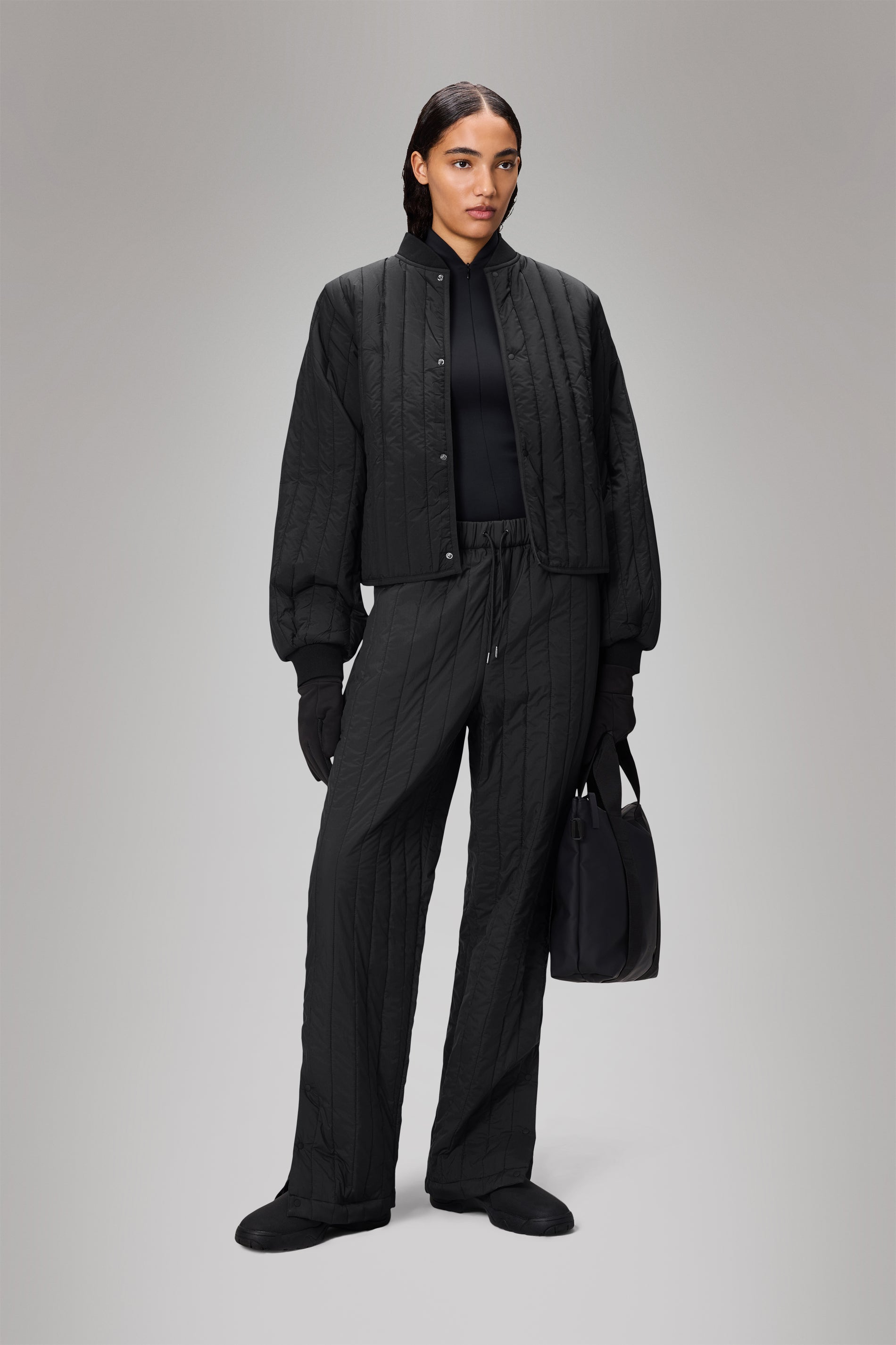 RAINS Banja Liner Bomber W Jacket Black Jacket