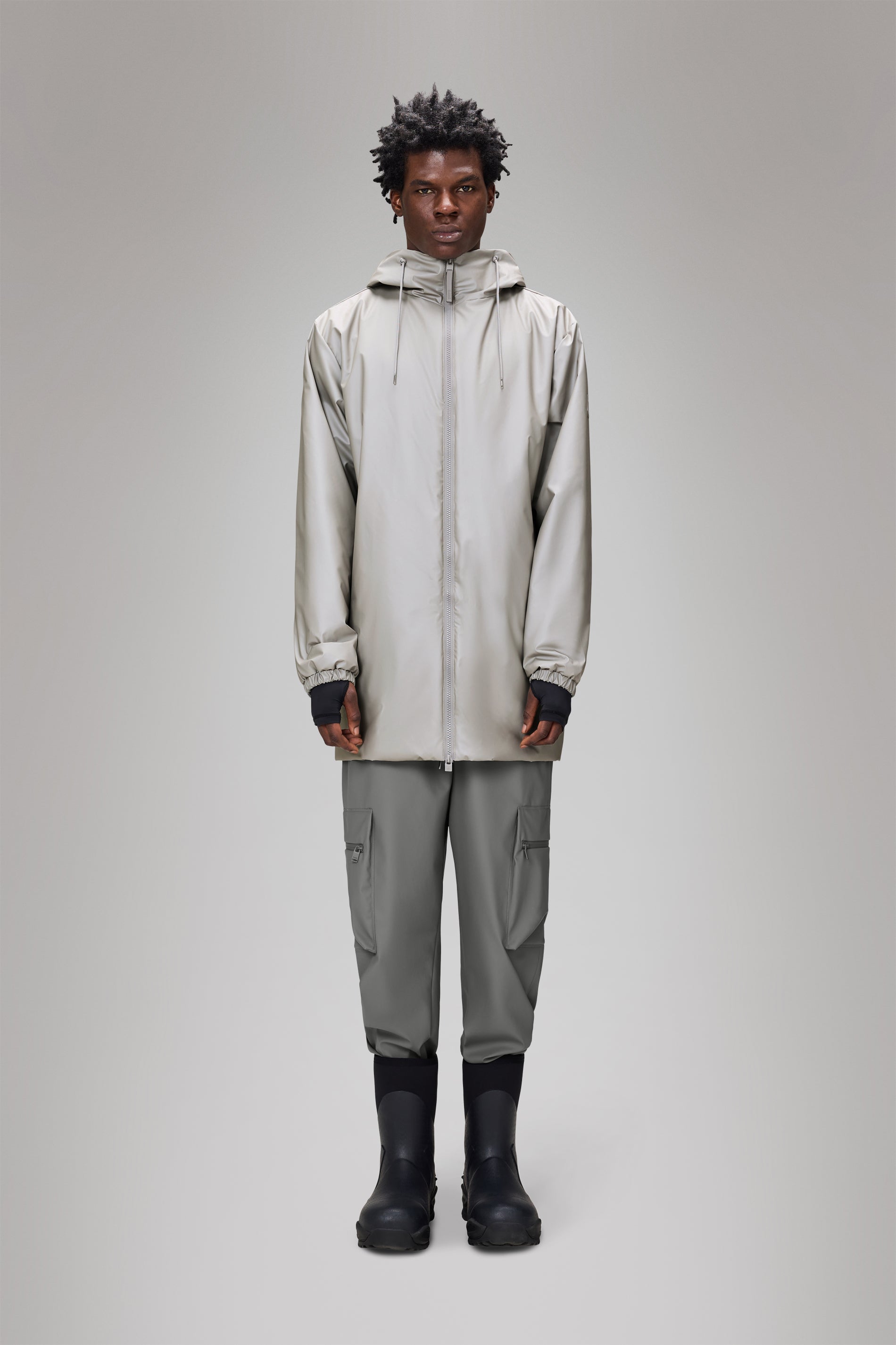 RAINS Lohja Long Insulated Jacket Nimbus Jacket