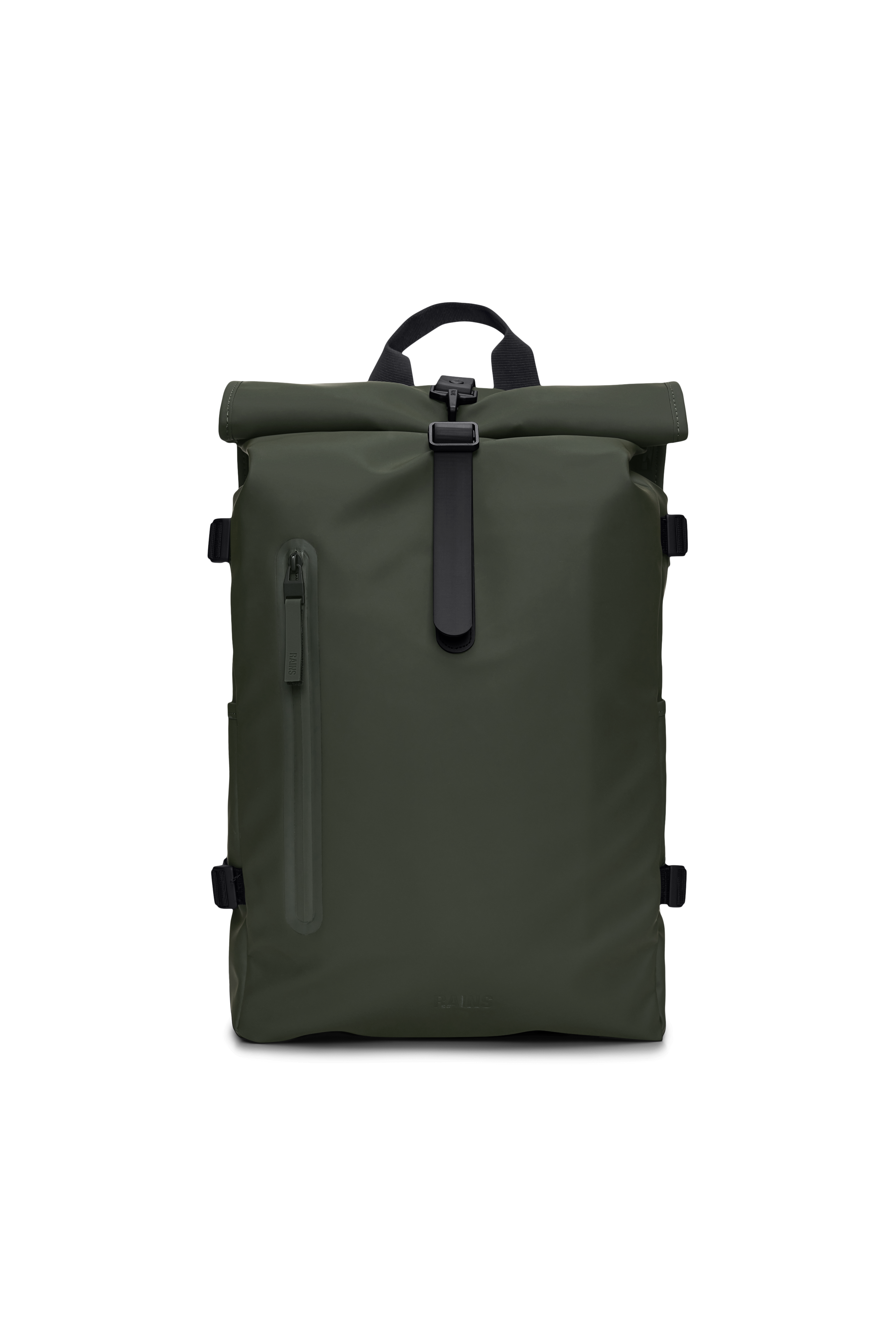 RAINS Rolltop Rucksack Large Green Backpack