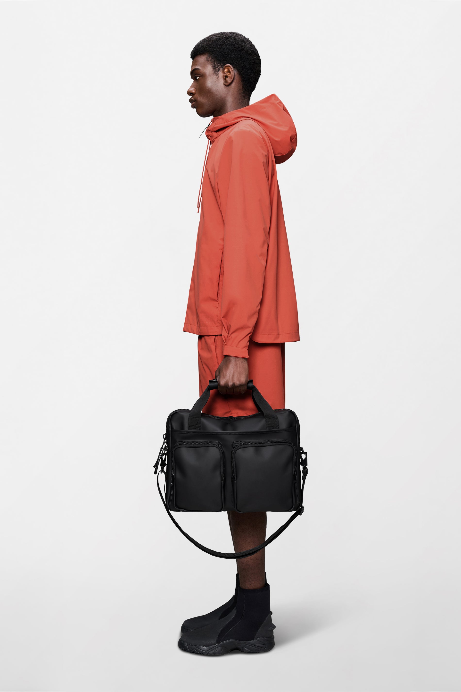 RAINS Texel Tech Bag Black 10L H30 x D9 x W39 cm Crossbody