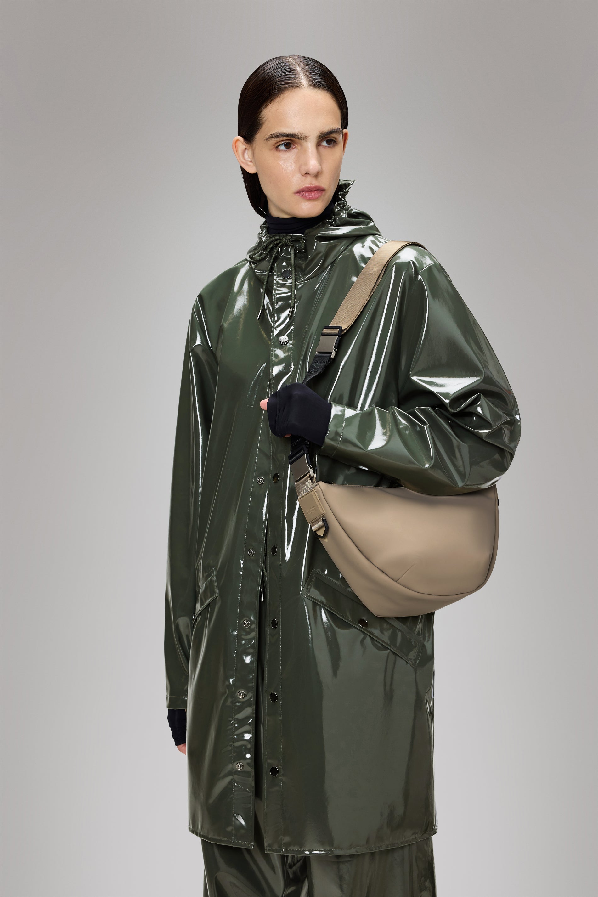 RAINS Valera Shoulder Bag Beige Crossbody