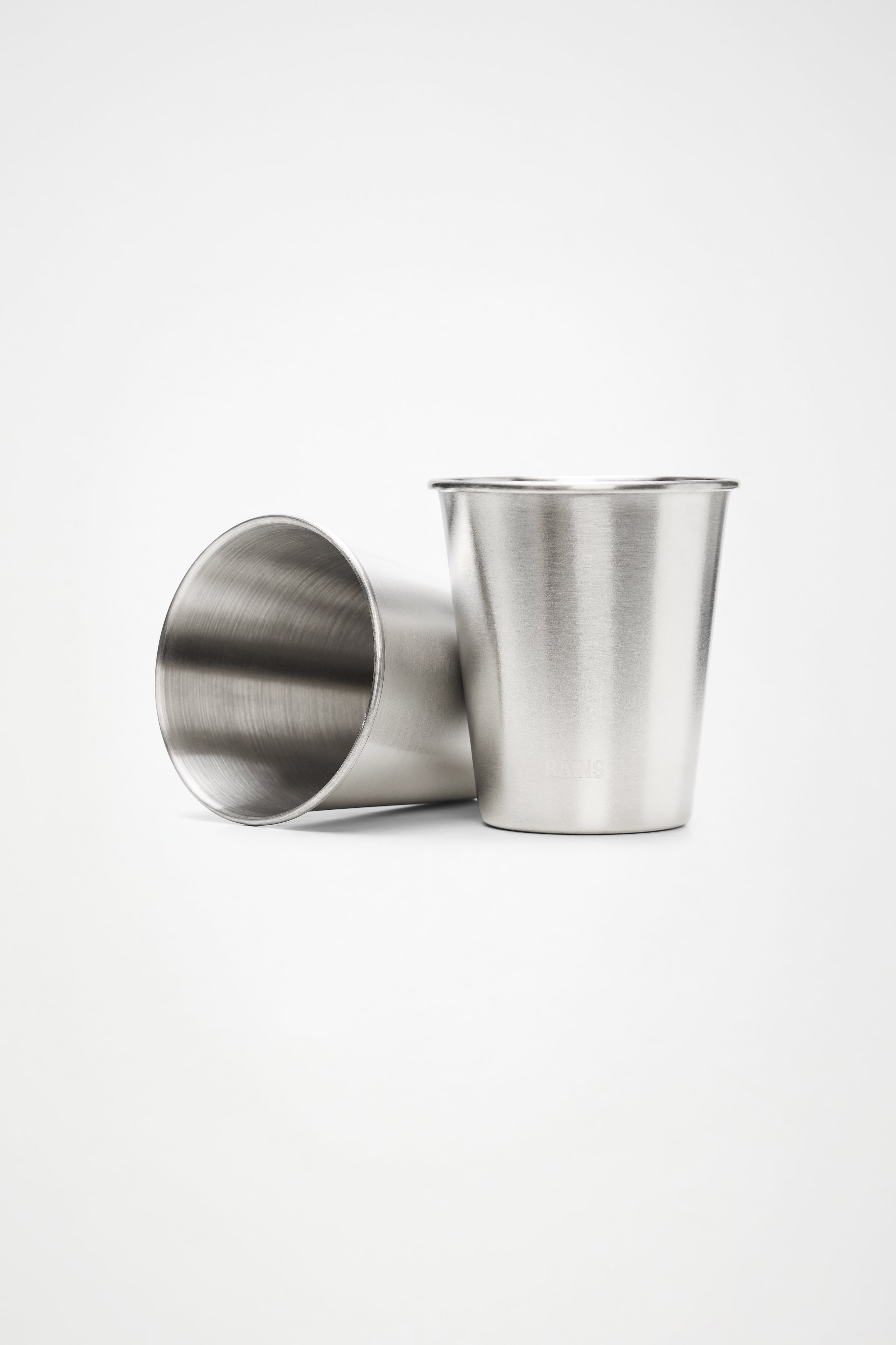 RAINS Stainless Steel 2-Pack Cups 250ml Steel Coffee Mugs