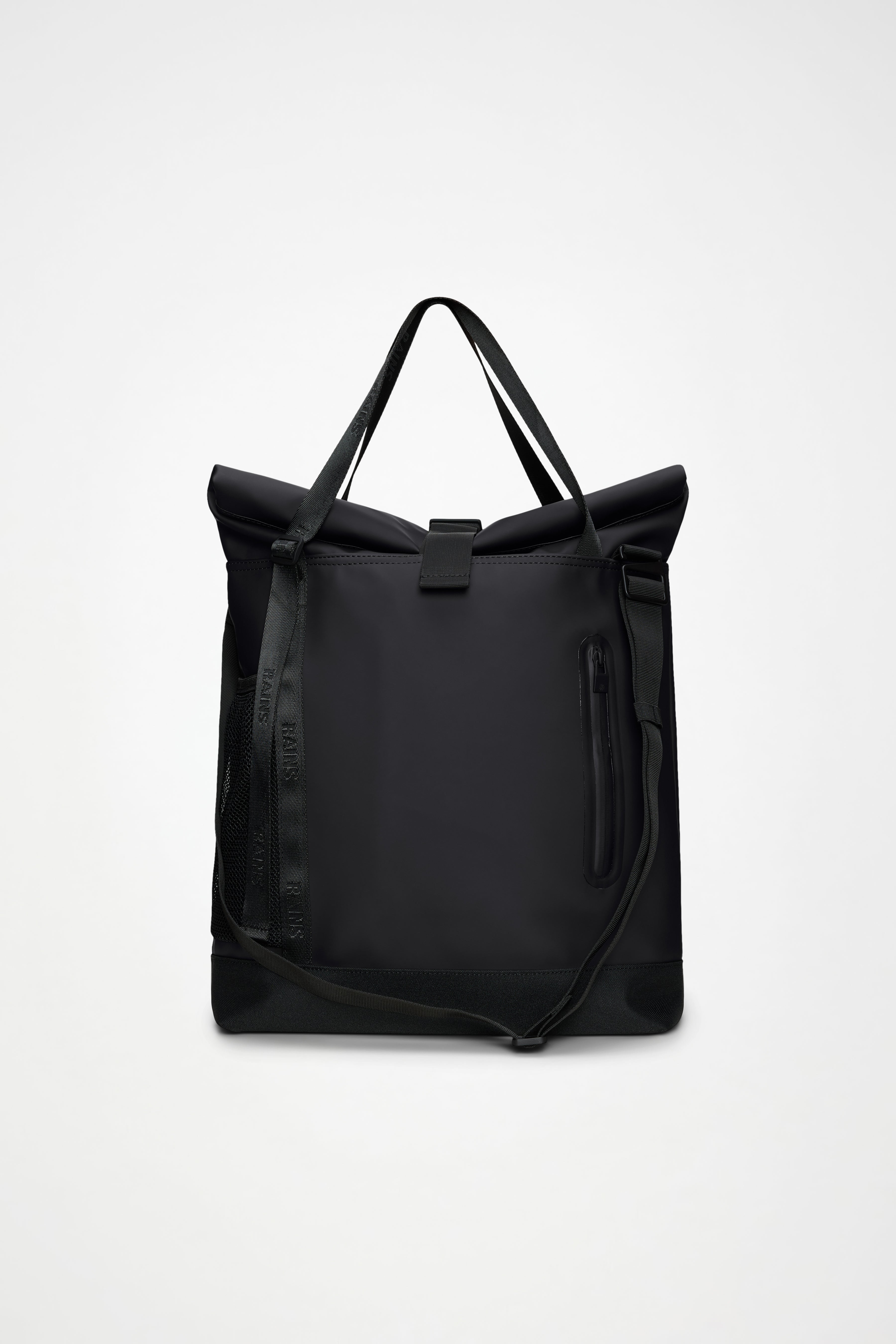 RAINS Trail Rolltop Tote Bag Black 25L H47 x D13 x W35 cm Tote