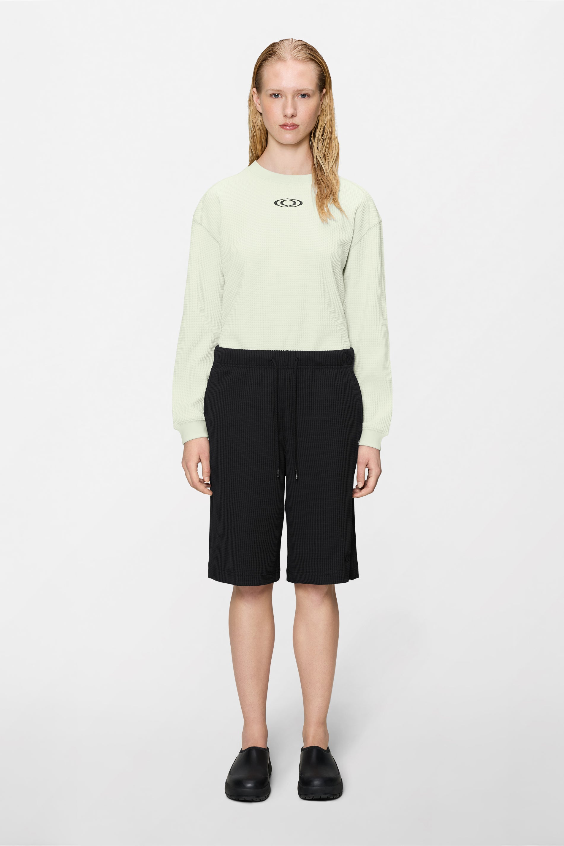 RAINS Waffle Shorts Splash Black Shorts