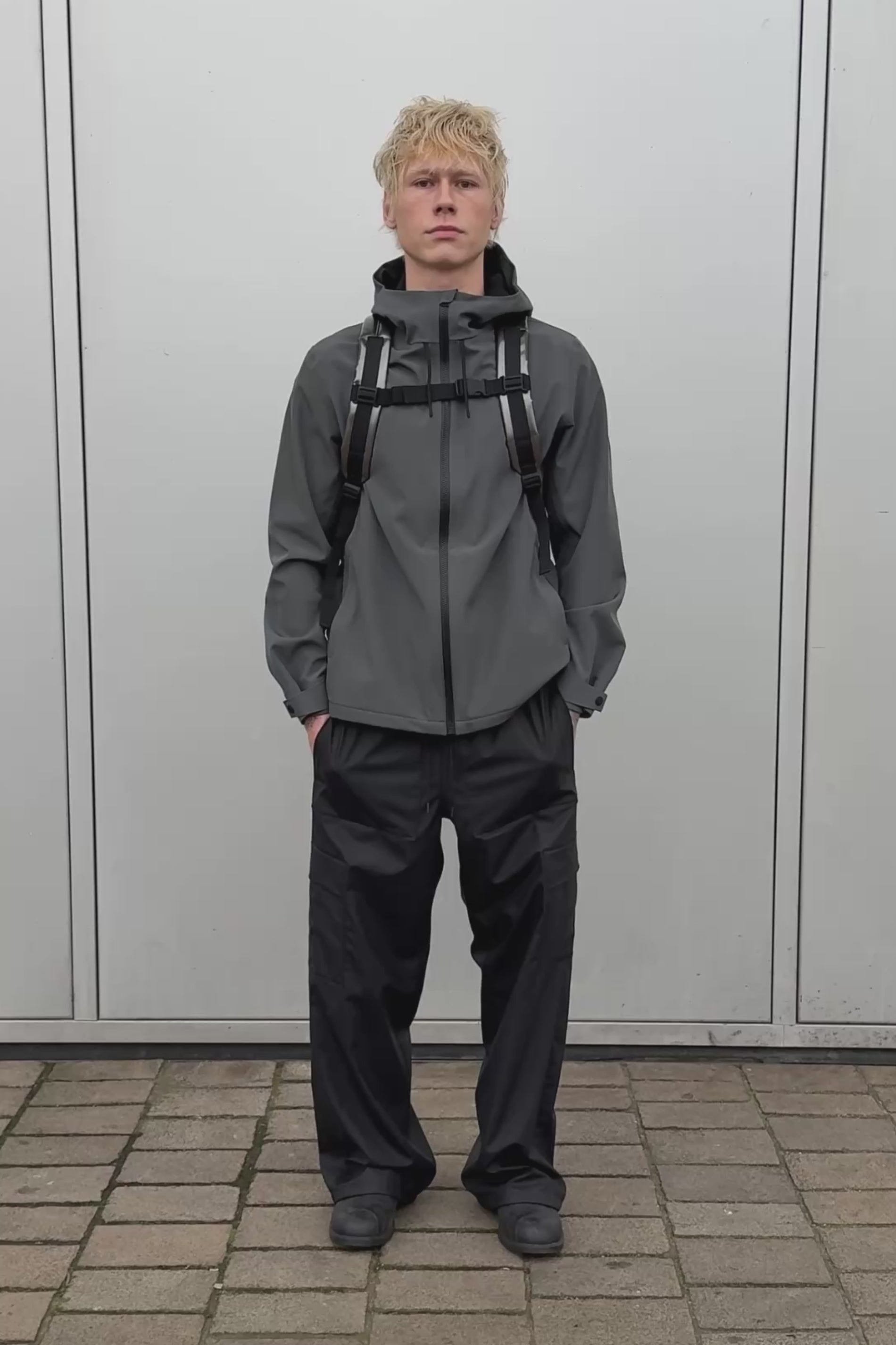 RAINS Suva Softshell Jacket Dark Grey Jacket