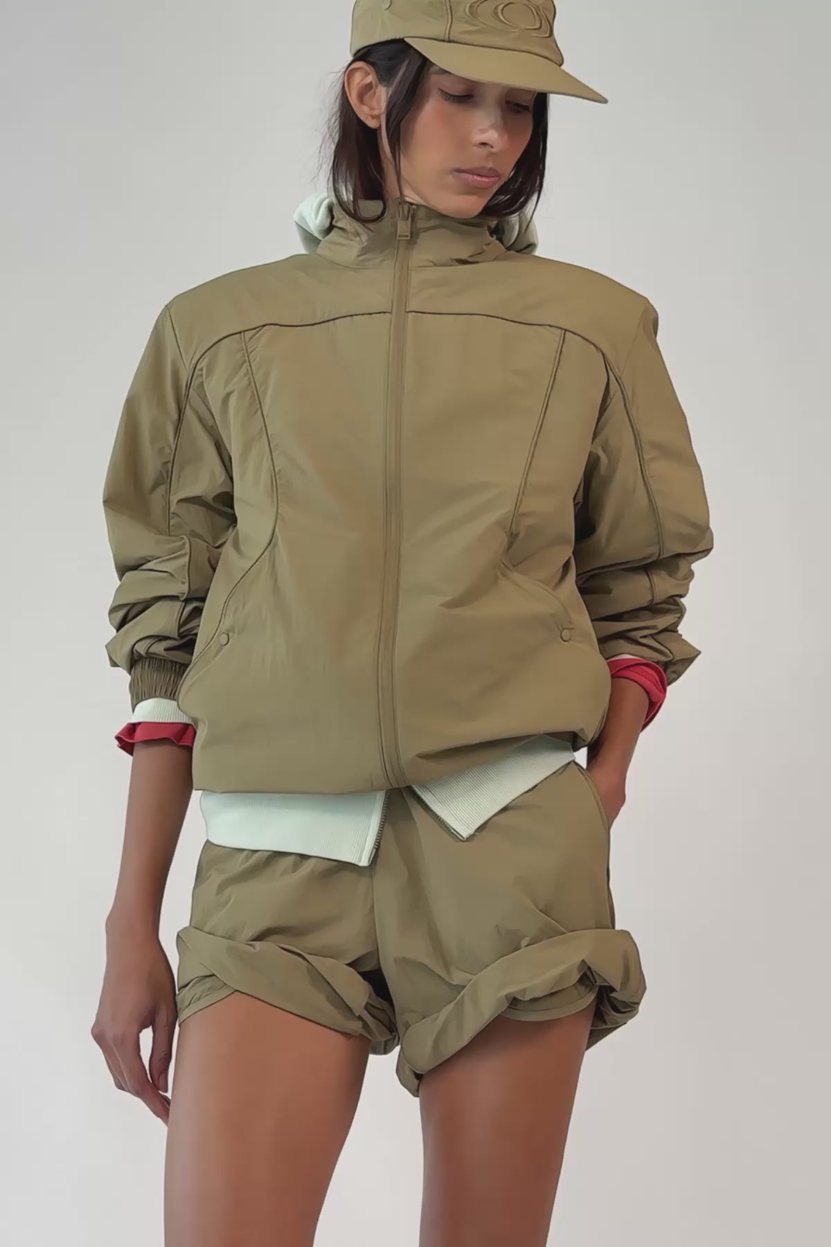 RAINS Cooldown Track Top Fawn Jacket
