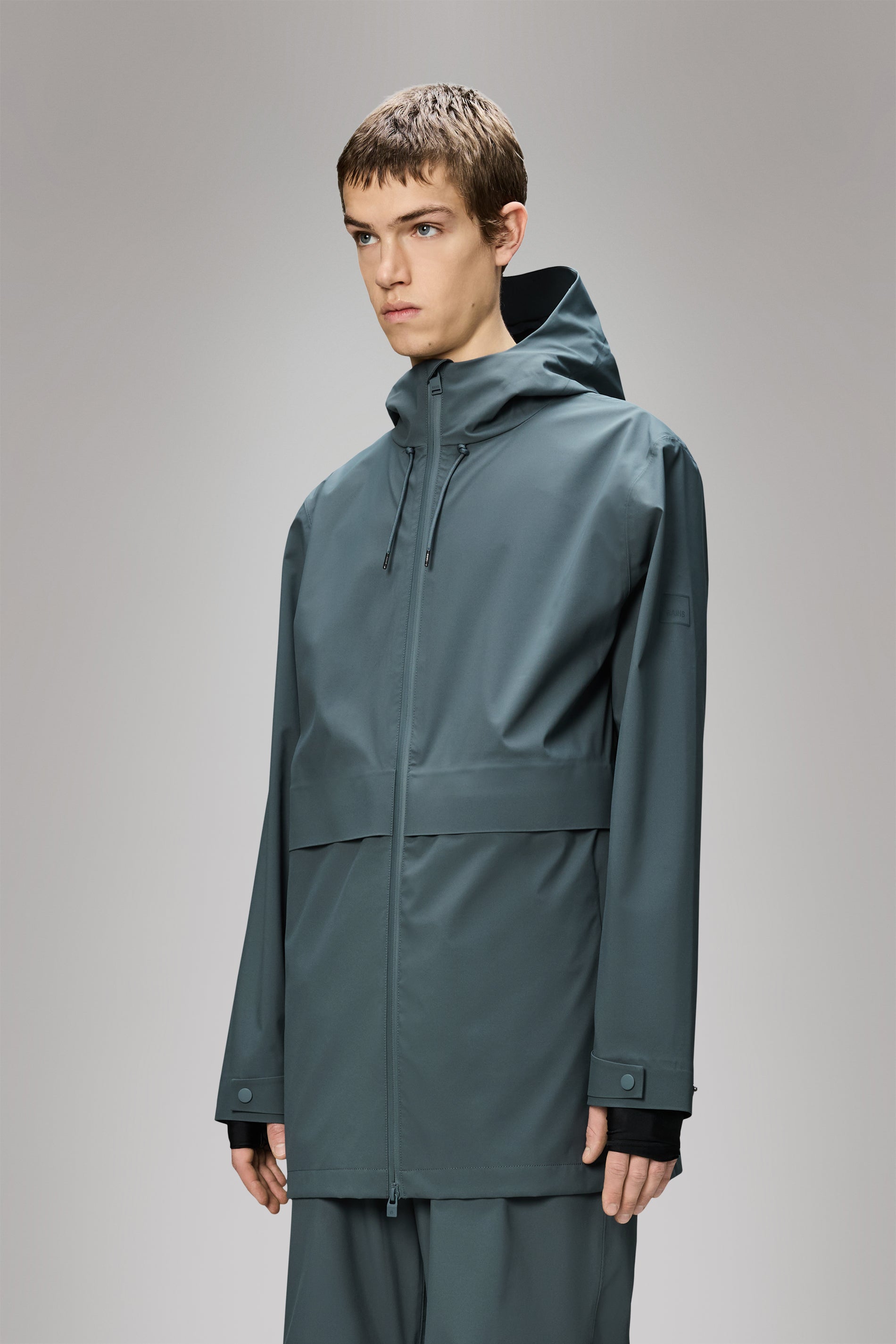 Rains Suva Hardshell Long Jacket Lagoon Jacket