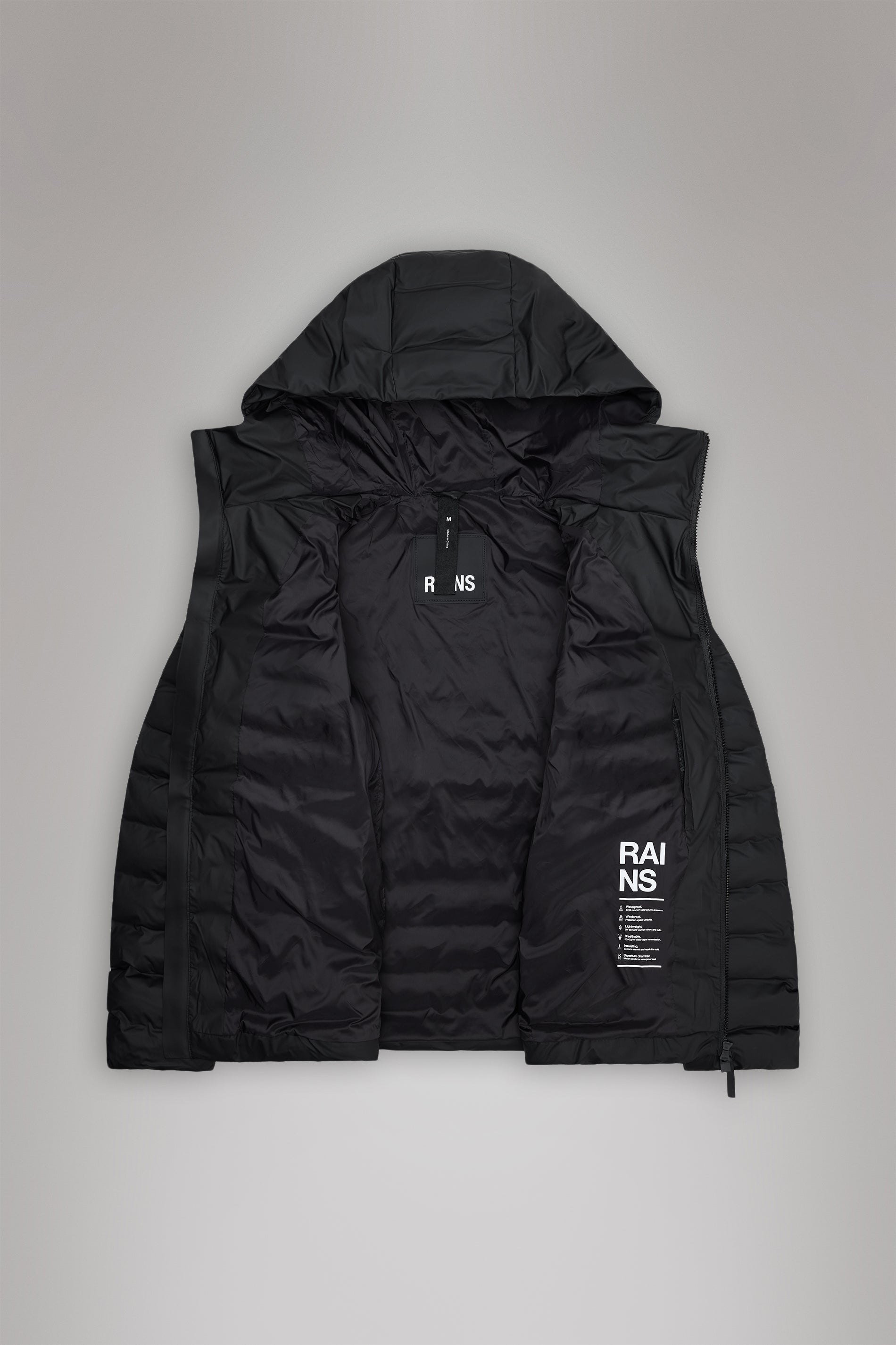 RAINS Lohja Puffer Jacket Black Jacket