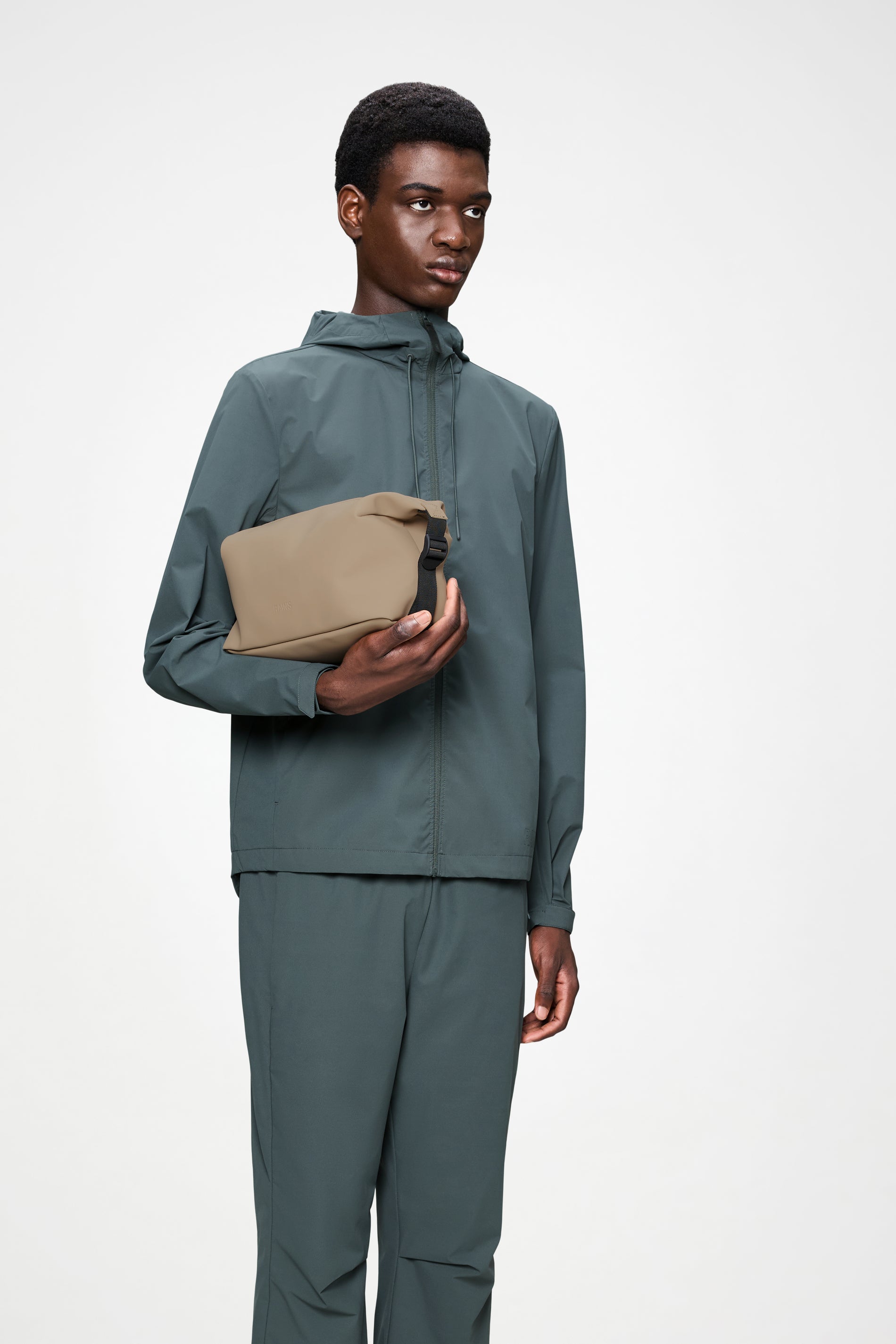 RAINS Hilo Wash Bag Beige Wash Bag