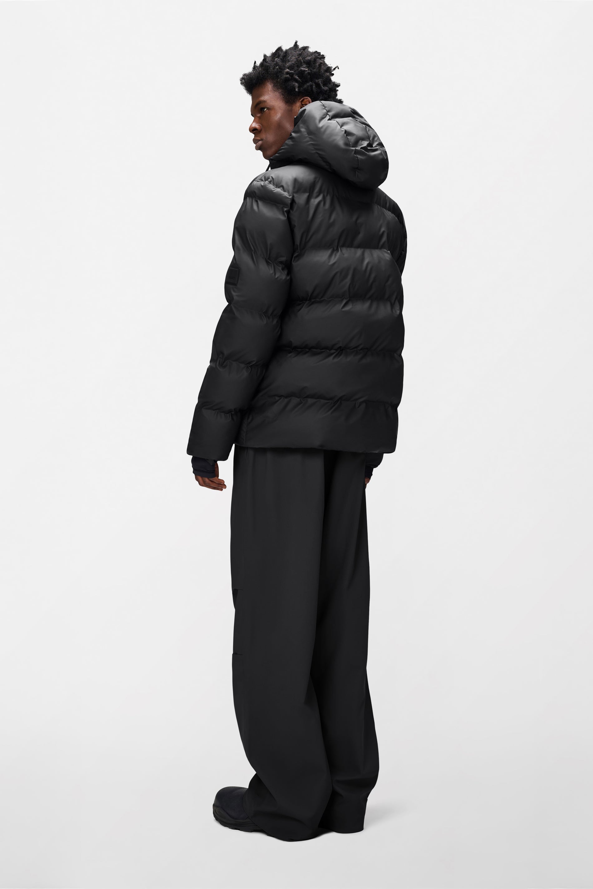 RAINS Alta Puffer Jacket Black Jacket