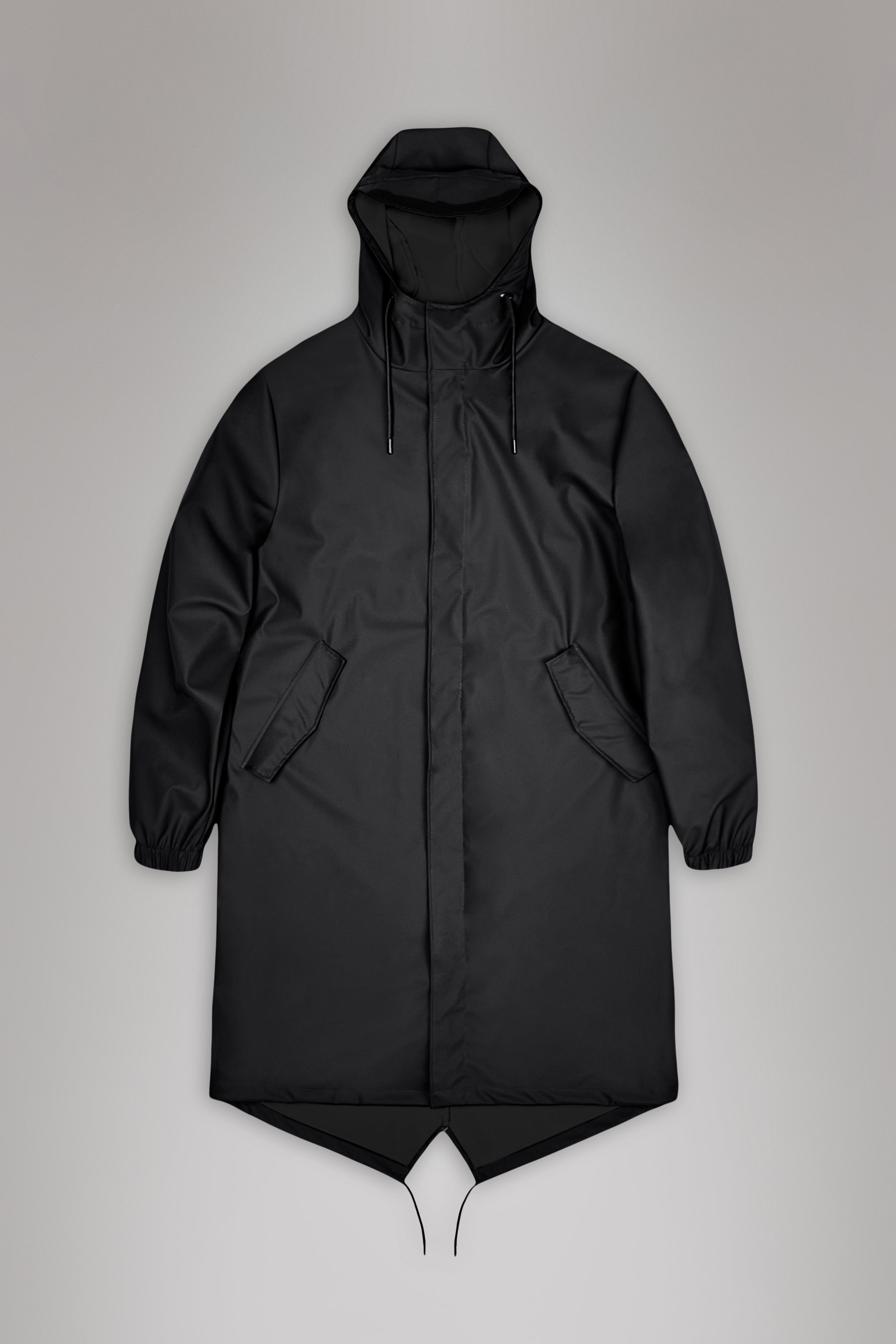 Rains Fishtail Parka Black Jacket