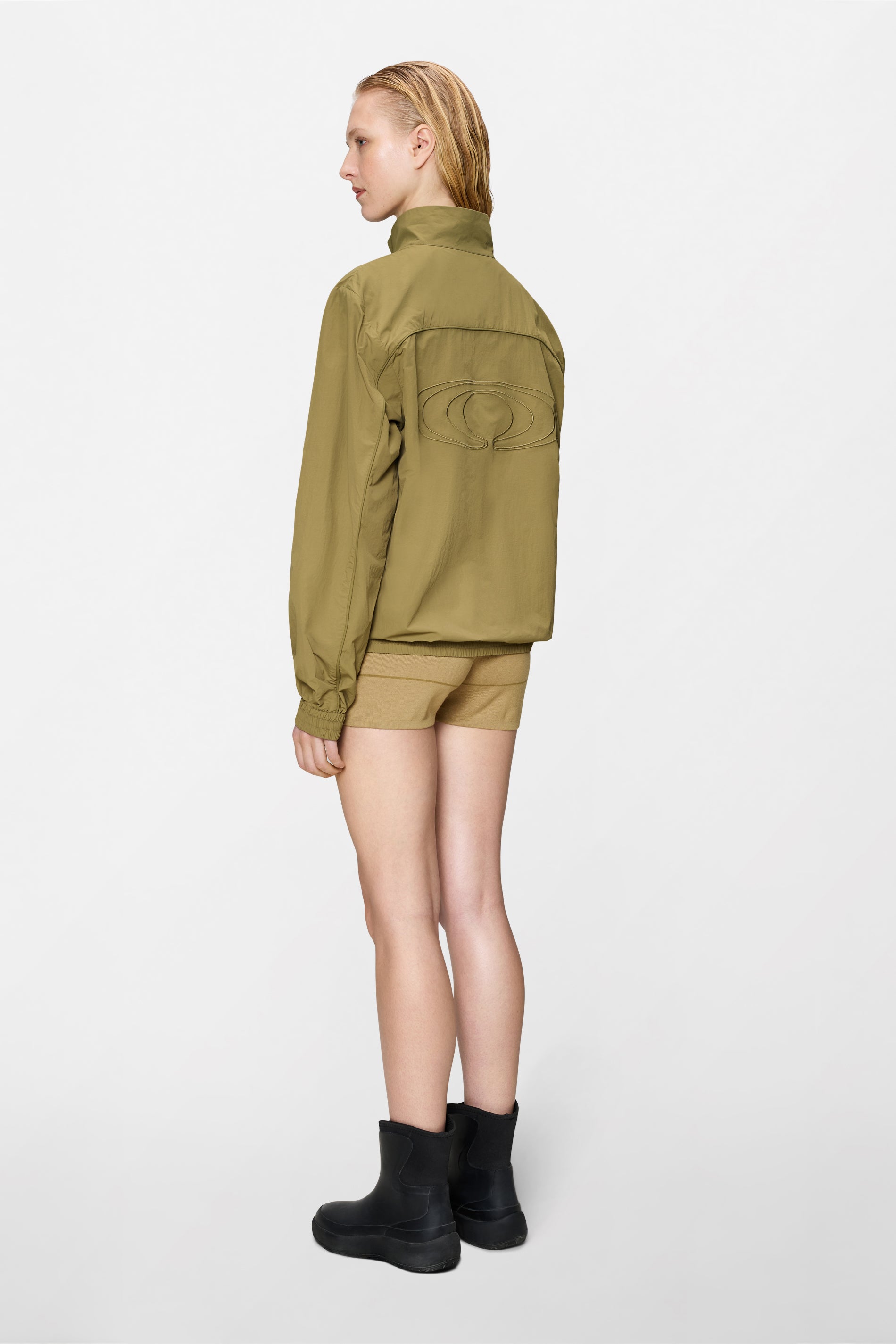 RAINS Cooldown Pocket Track Top Fawn Jacket