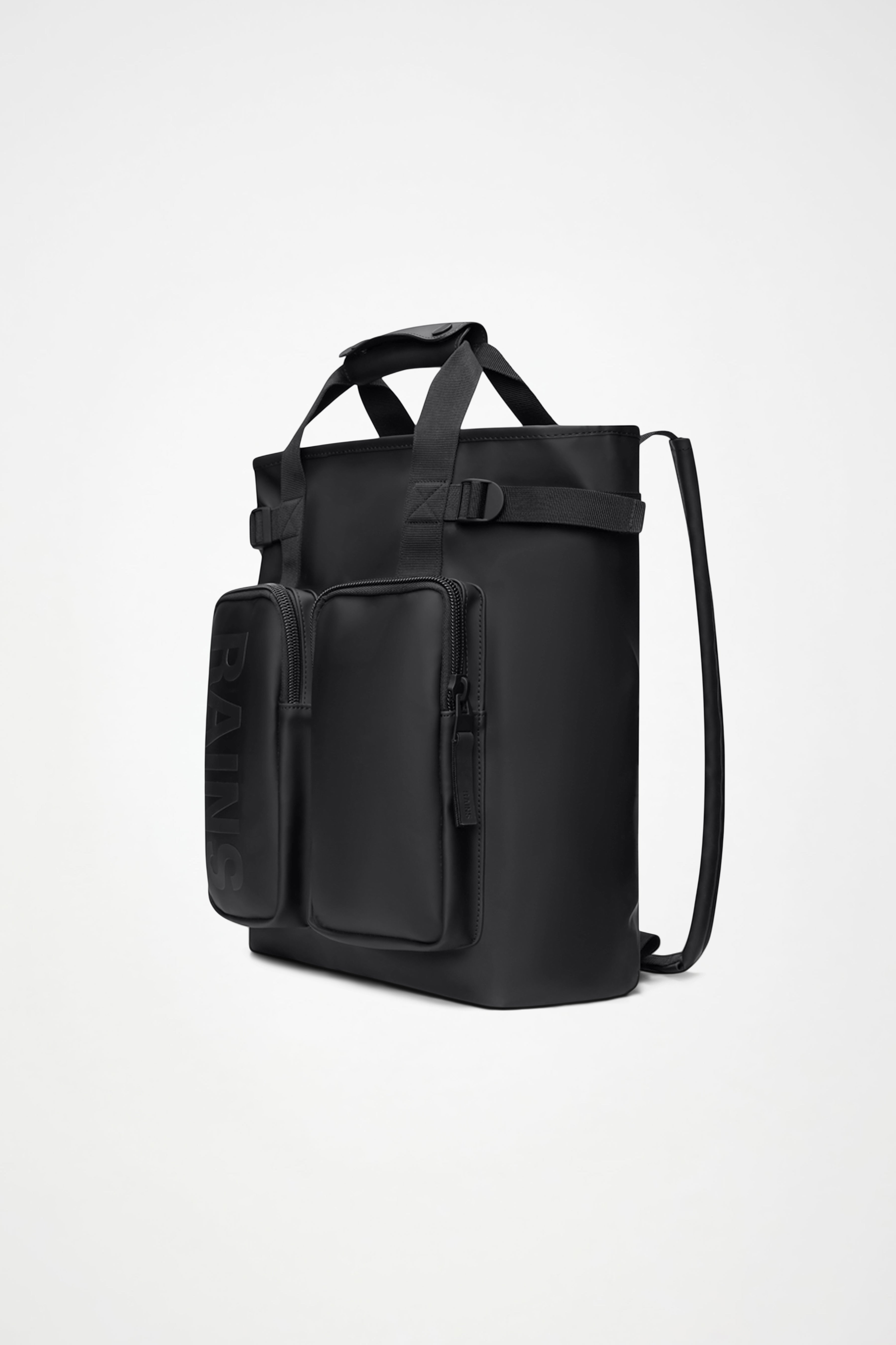 RAINS Texel Tote Backpack Black Backpack