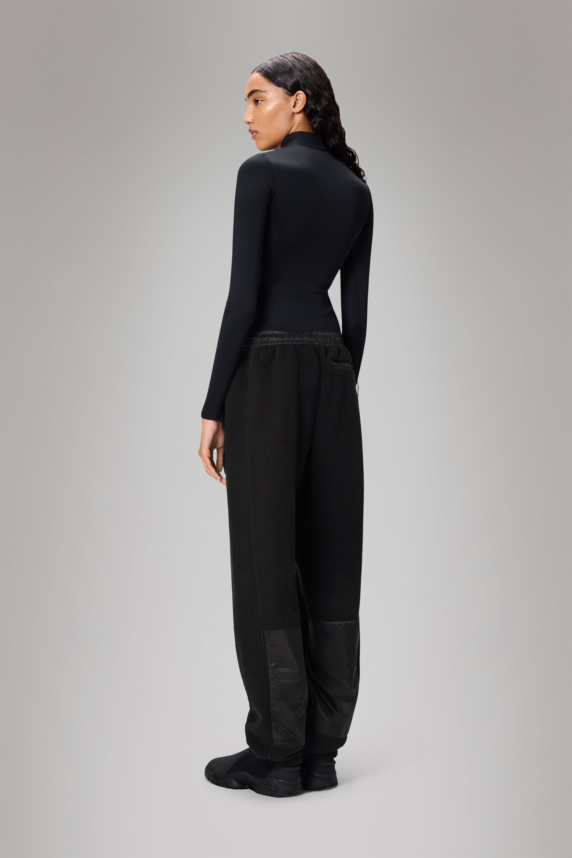 RAINS Yermo Fleece Pants Regular Black Pants