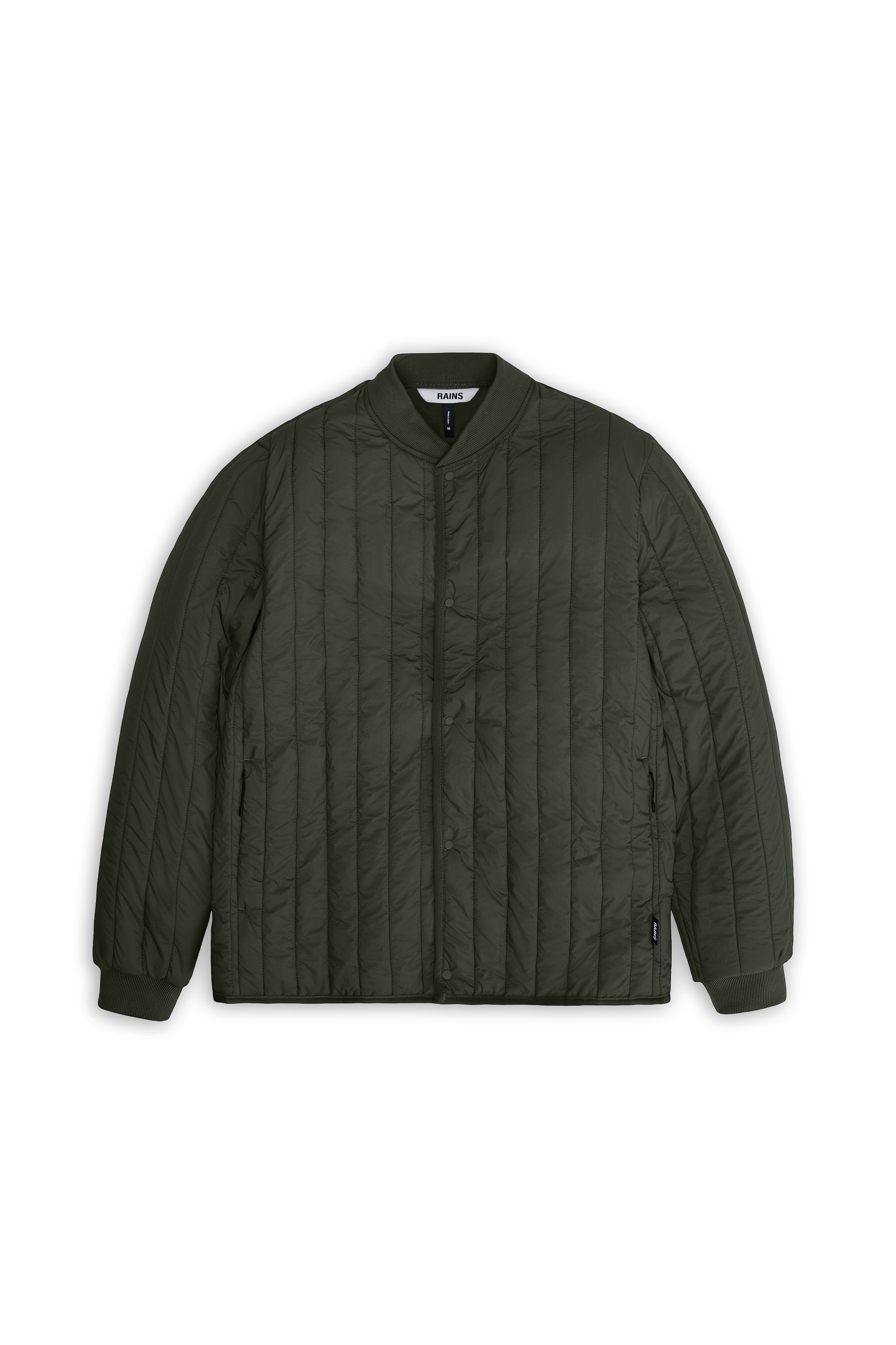 RAINS Banja Liner Bomber Jacket Green Jacket