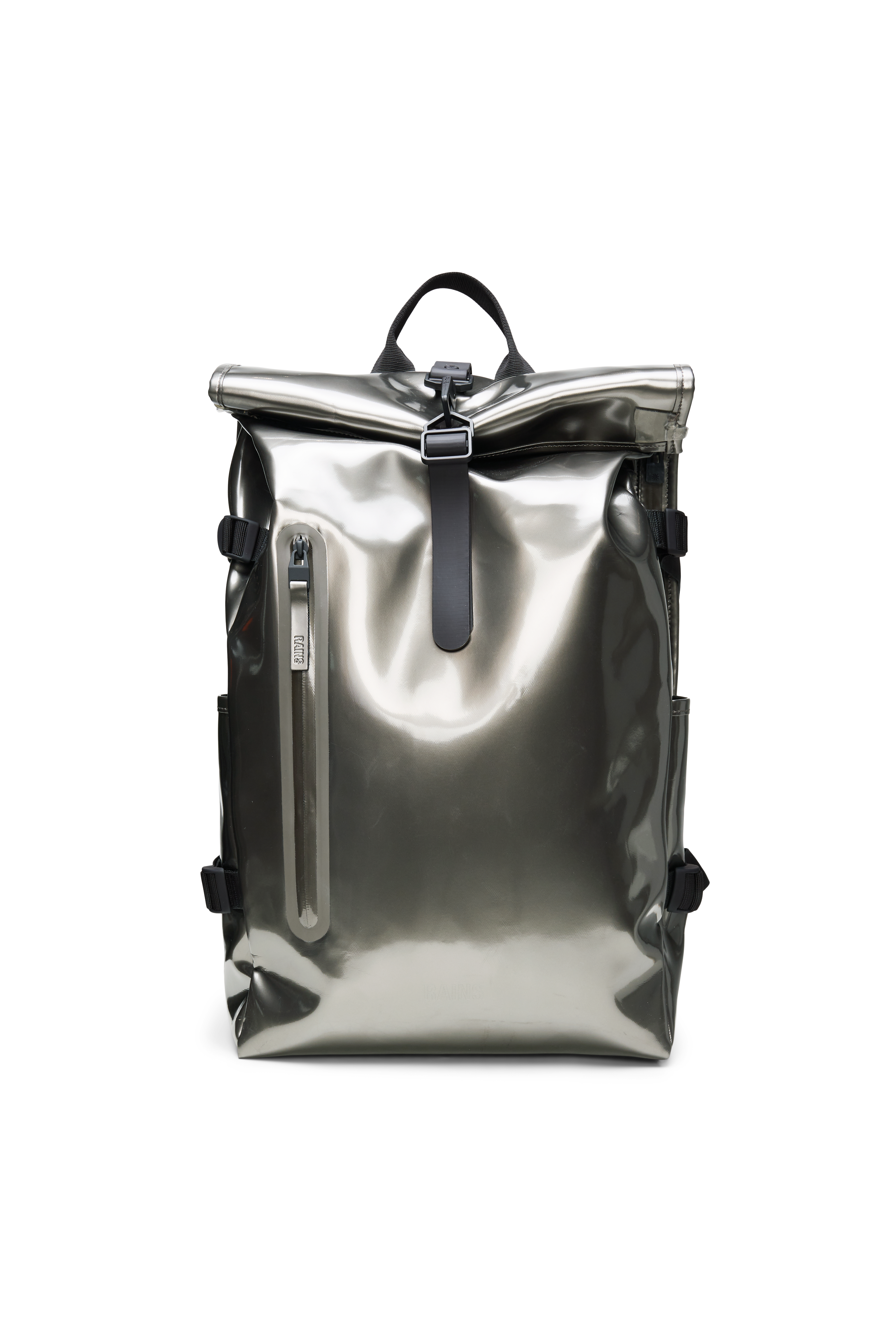 RAINS Rolltop Rucksack Large Raven 23L H63 x D14 x W32 cm Backpack