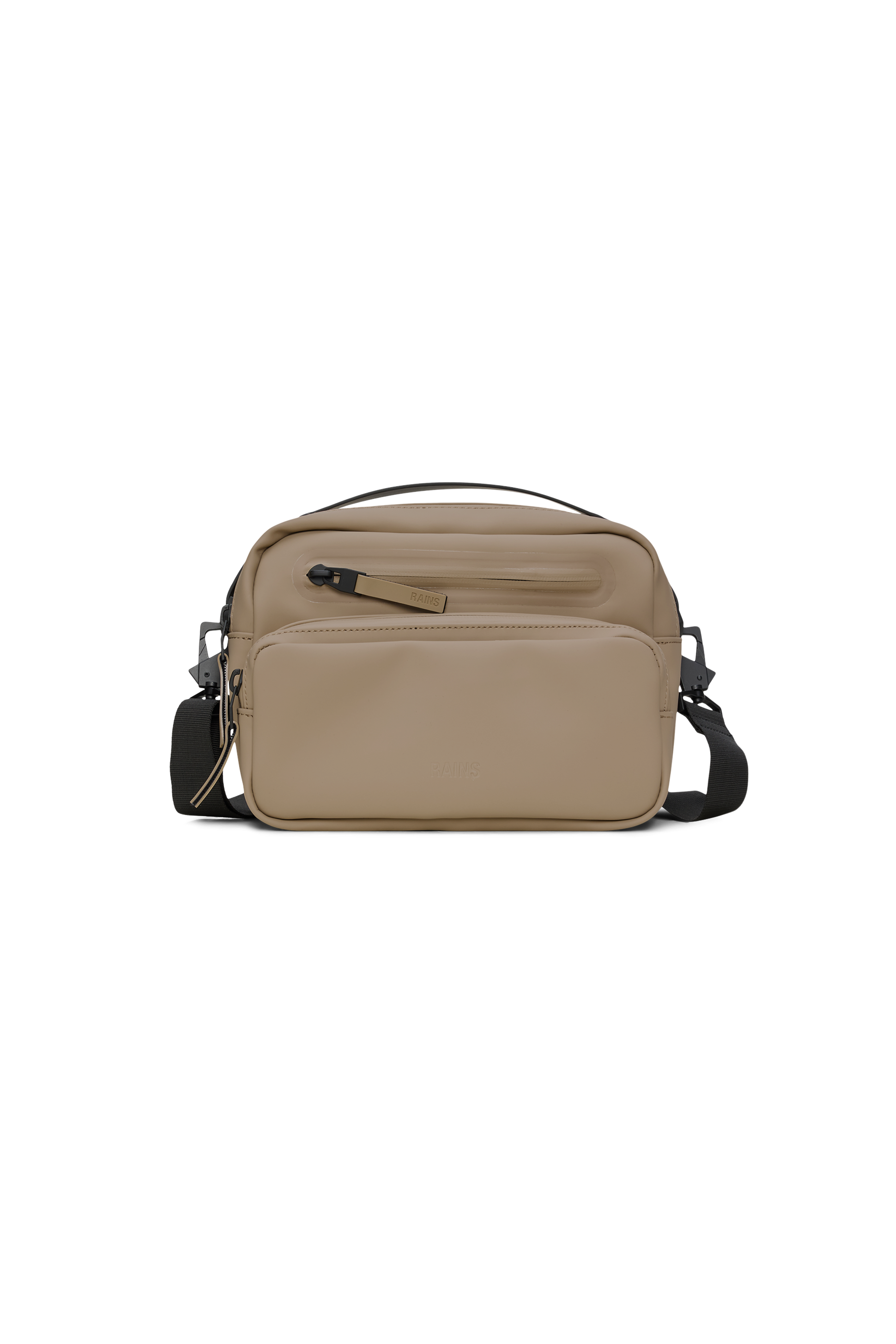 RAINS Cargo Box Bag Beige 3.60L H18 x D9 x W25 cm Crossbody
