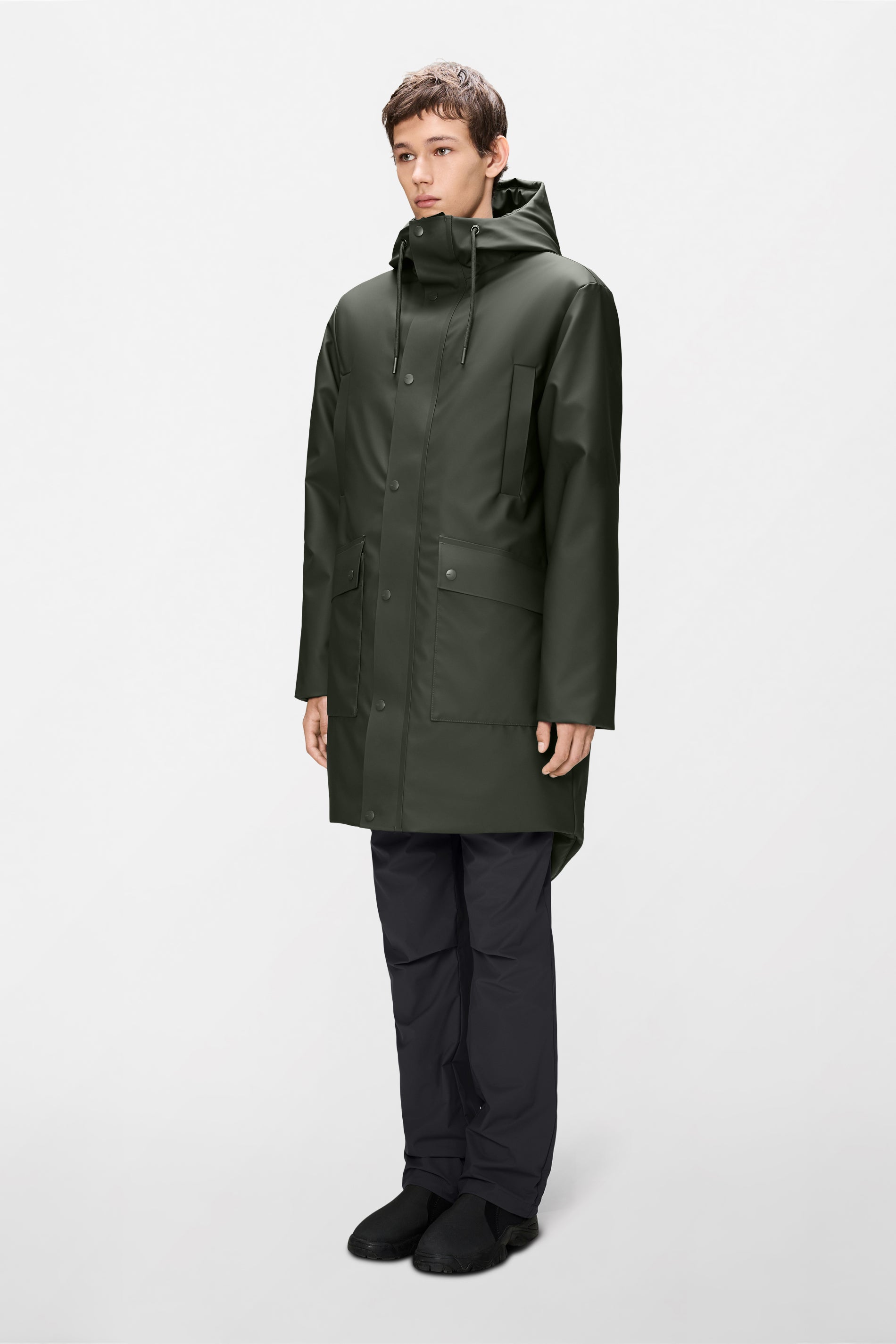 RAINS Nome Long Parka Green Jacket