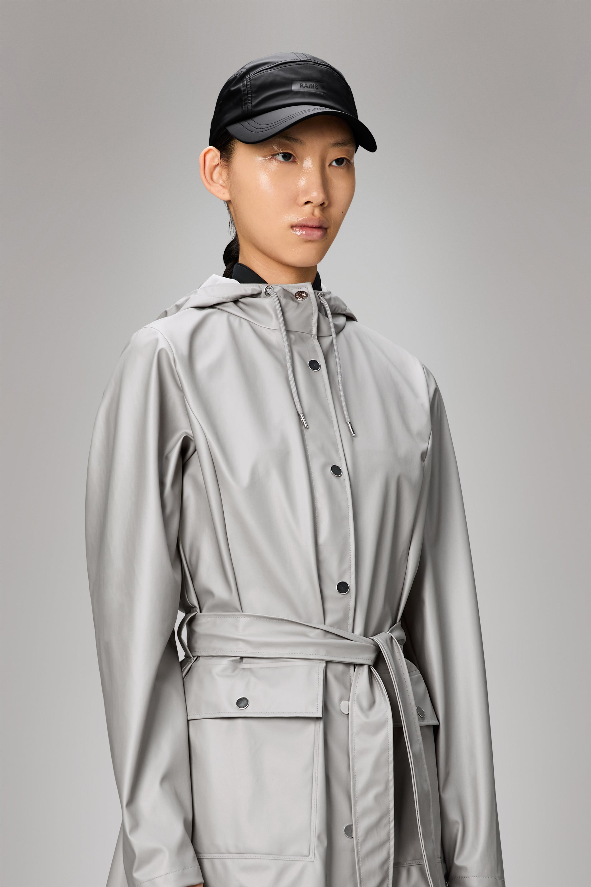 RAINS 5 Panel Cap Black Headwear