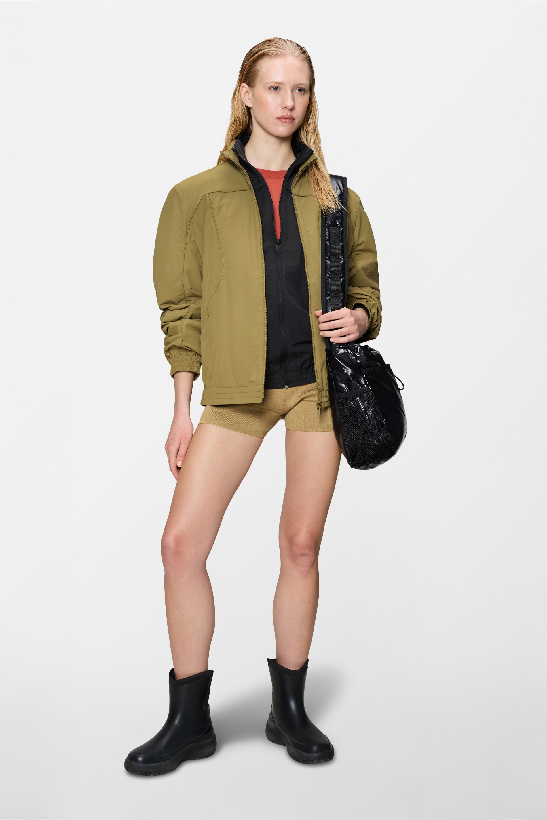 RAINS Cooldown Track Top Fawn Jacket