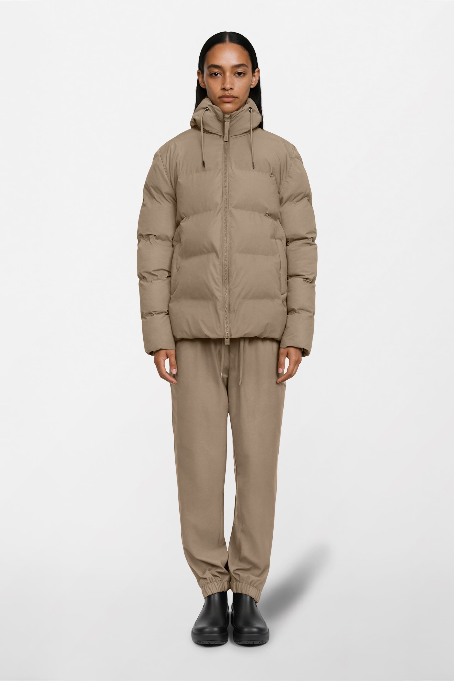 RAINS Alta Puffer Jacket Beige Jacket