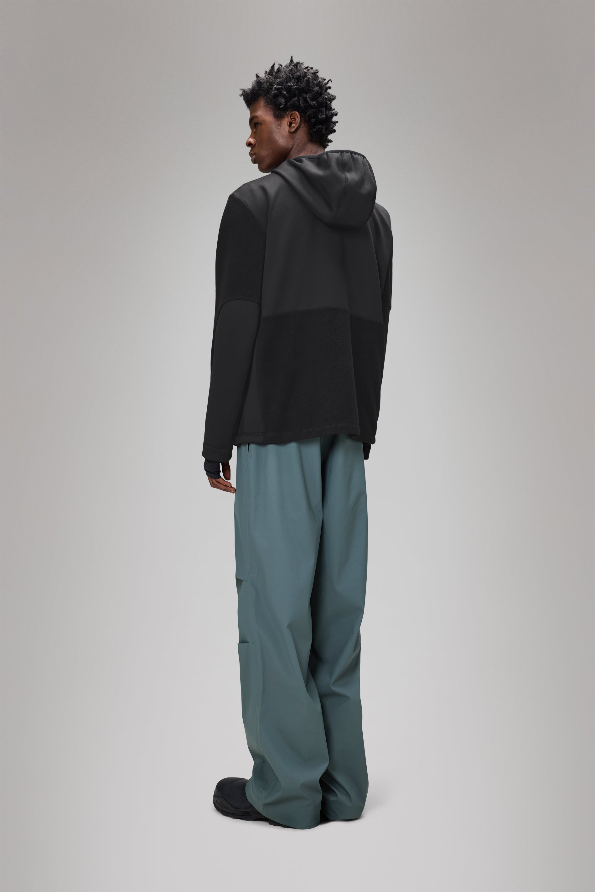 RAINS Sintra Fleece Reverse Jacket Black Jacket