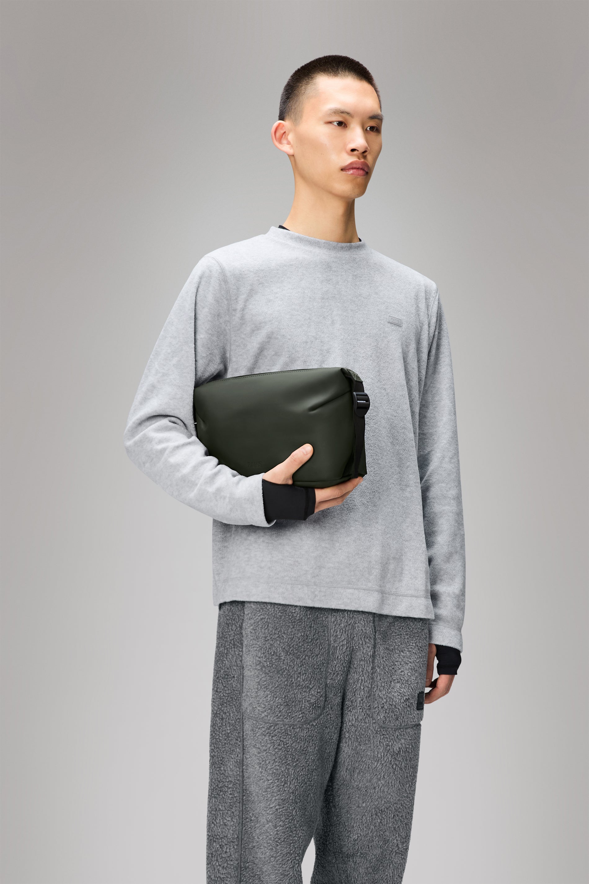 RAINS Hilo Wash Bag Green 4.40L H18 x D12 x W26 cm Wash Bag