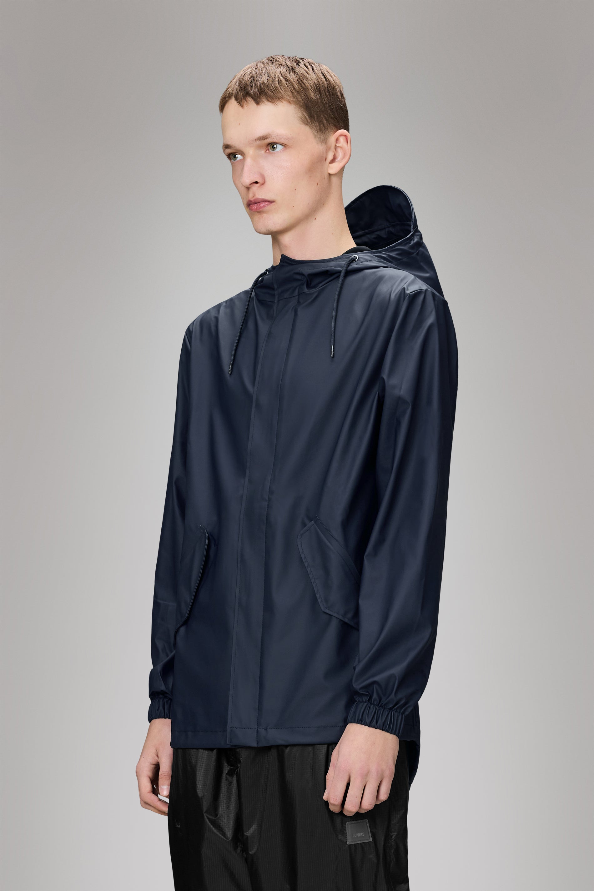 Rains Fishtail Jacket Navy Jacket