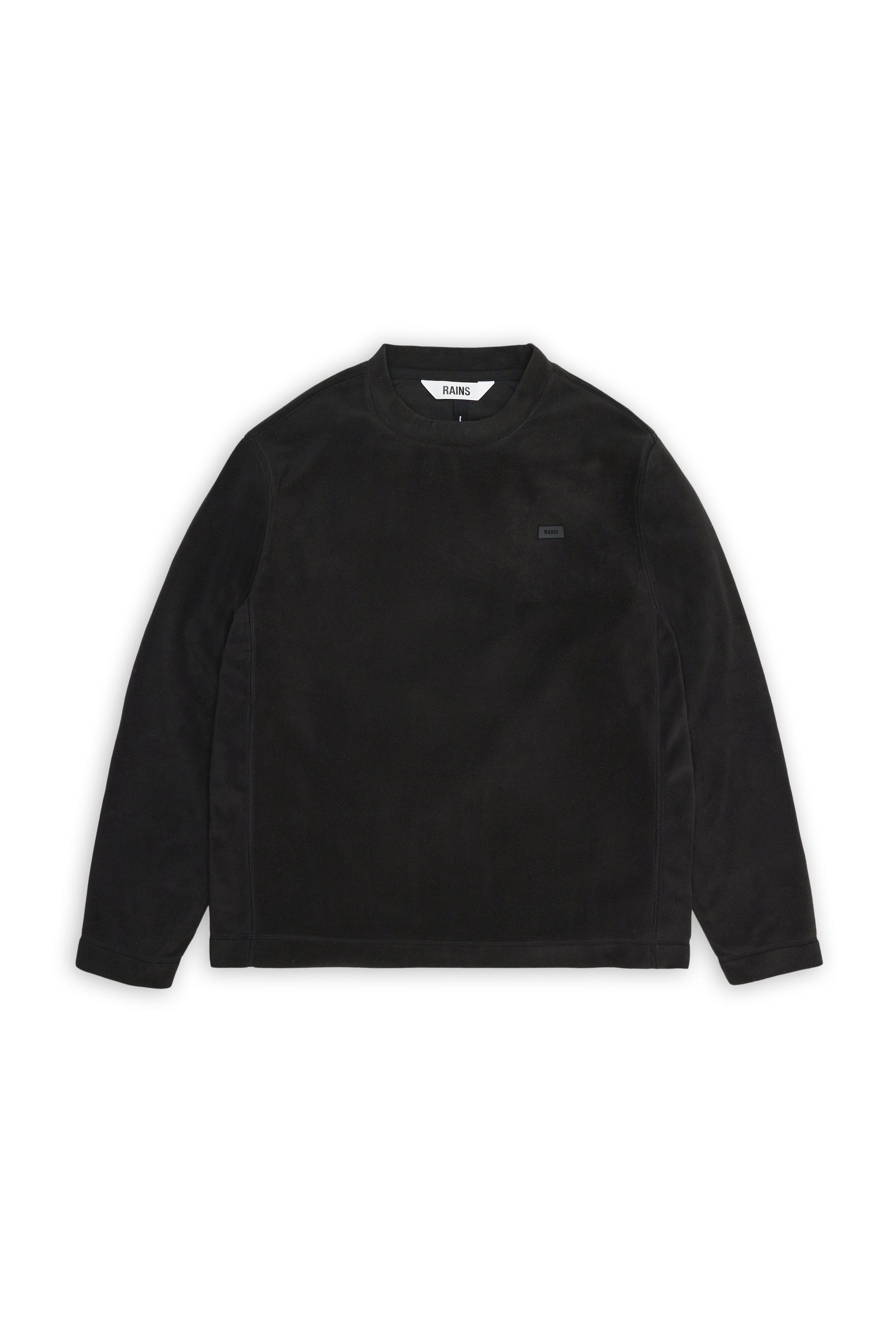 RAINS Addis Fleece Crewneck Black Crew Neck