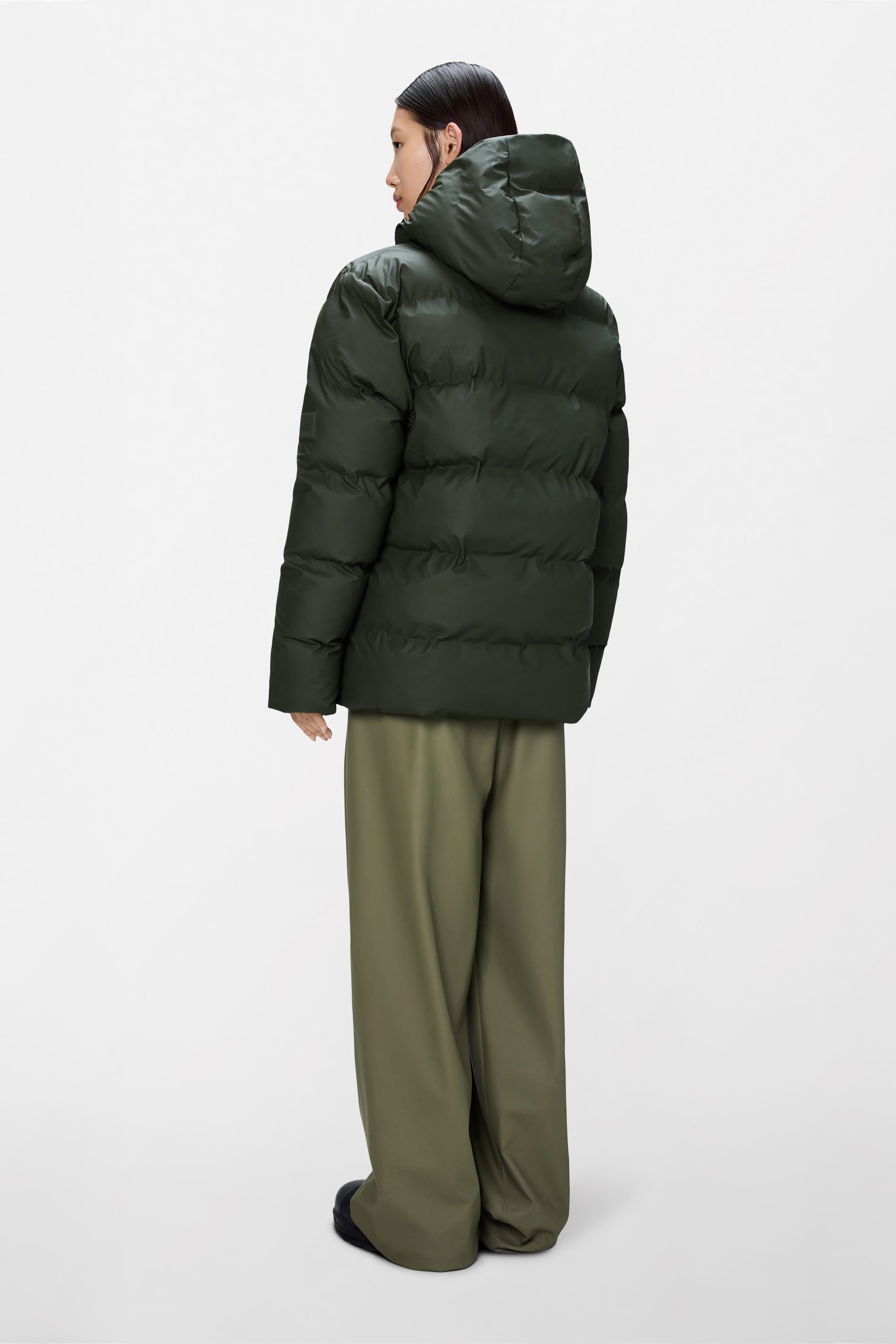RAINS Alta Puffer Jacket Green Jacket