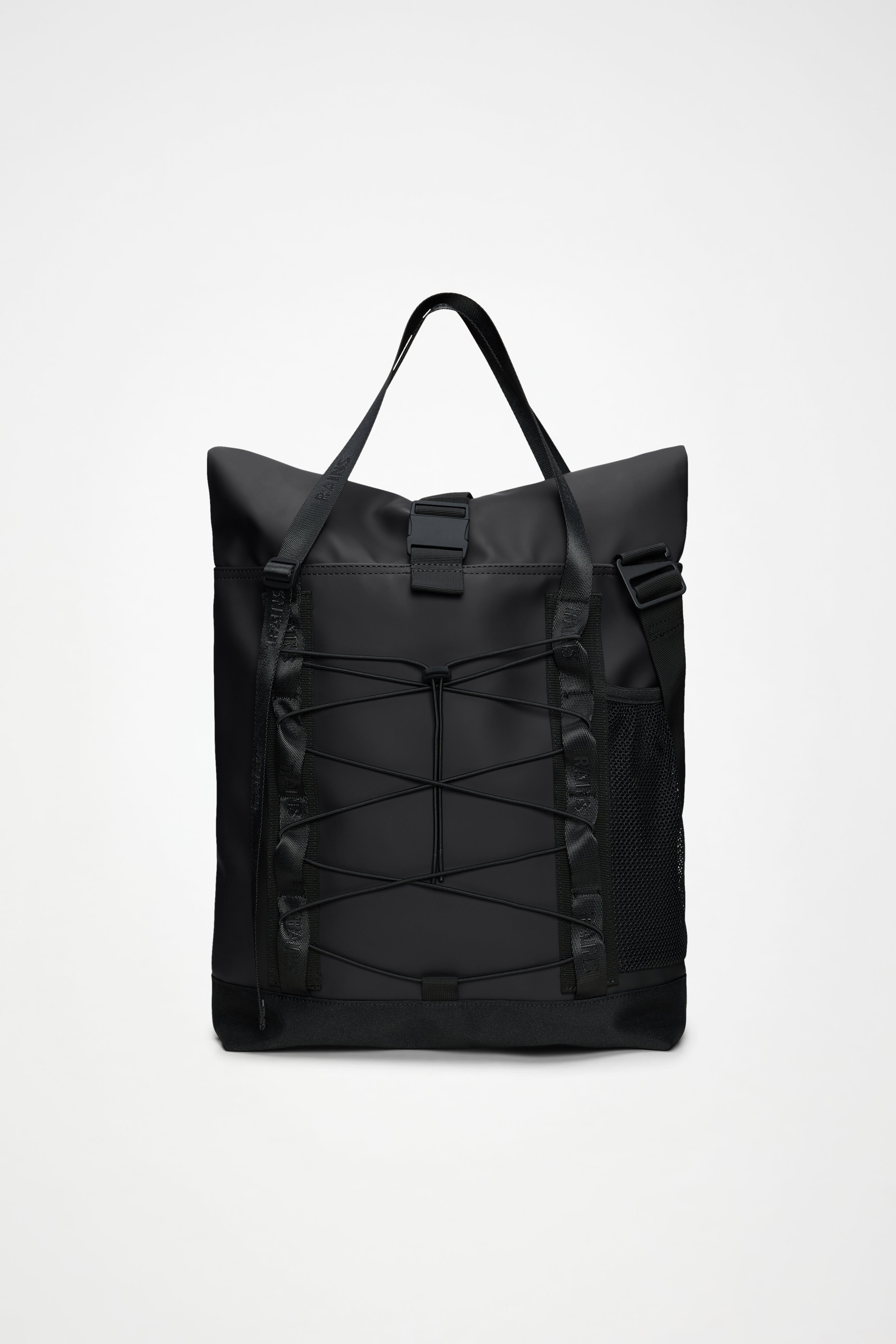 RAINS Trail Rolltop Tote Bag Black 23L H47 x D13 x W35 cm Tote