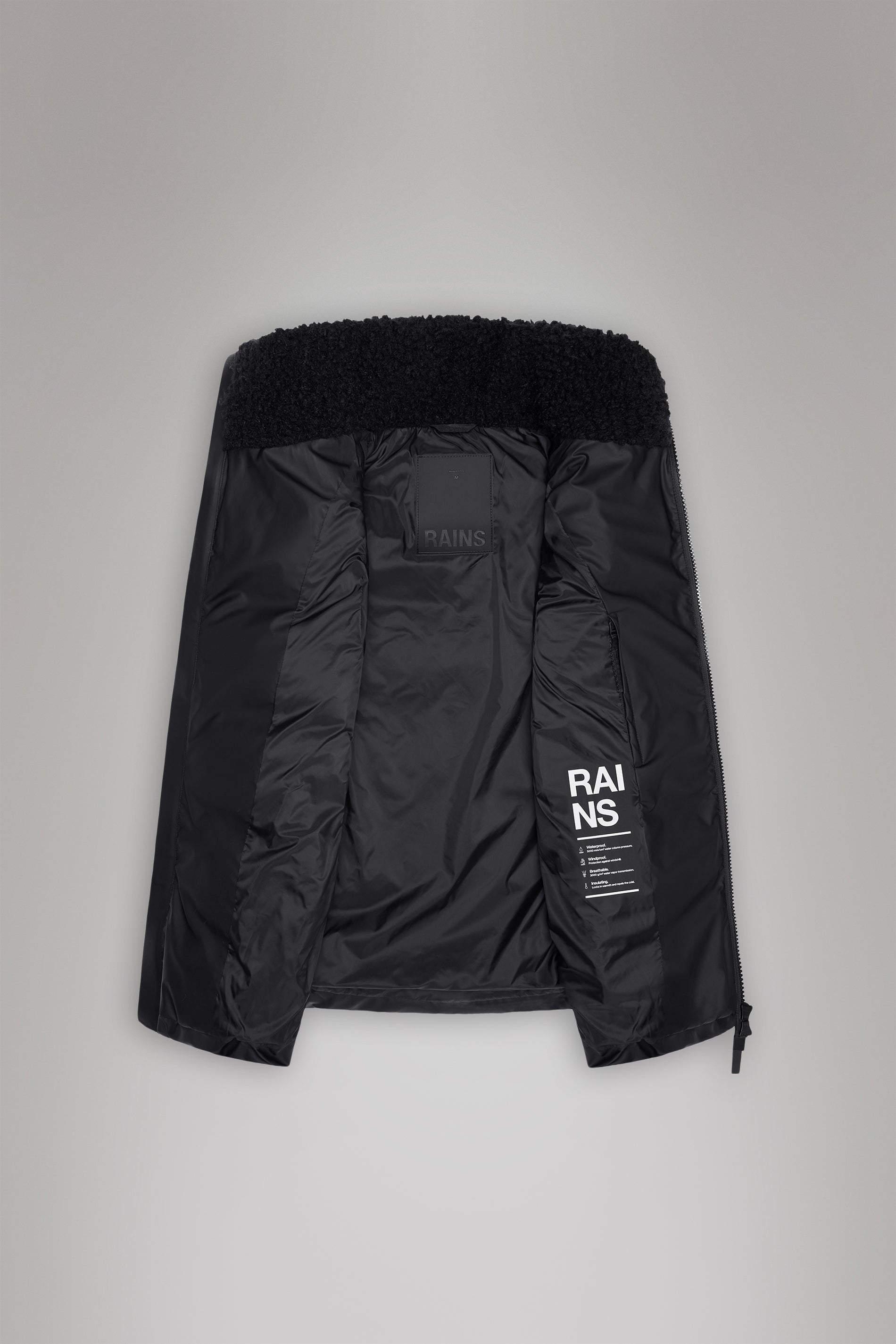 RAINS Alta Vision Puffer Vest Black Vest