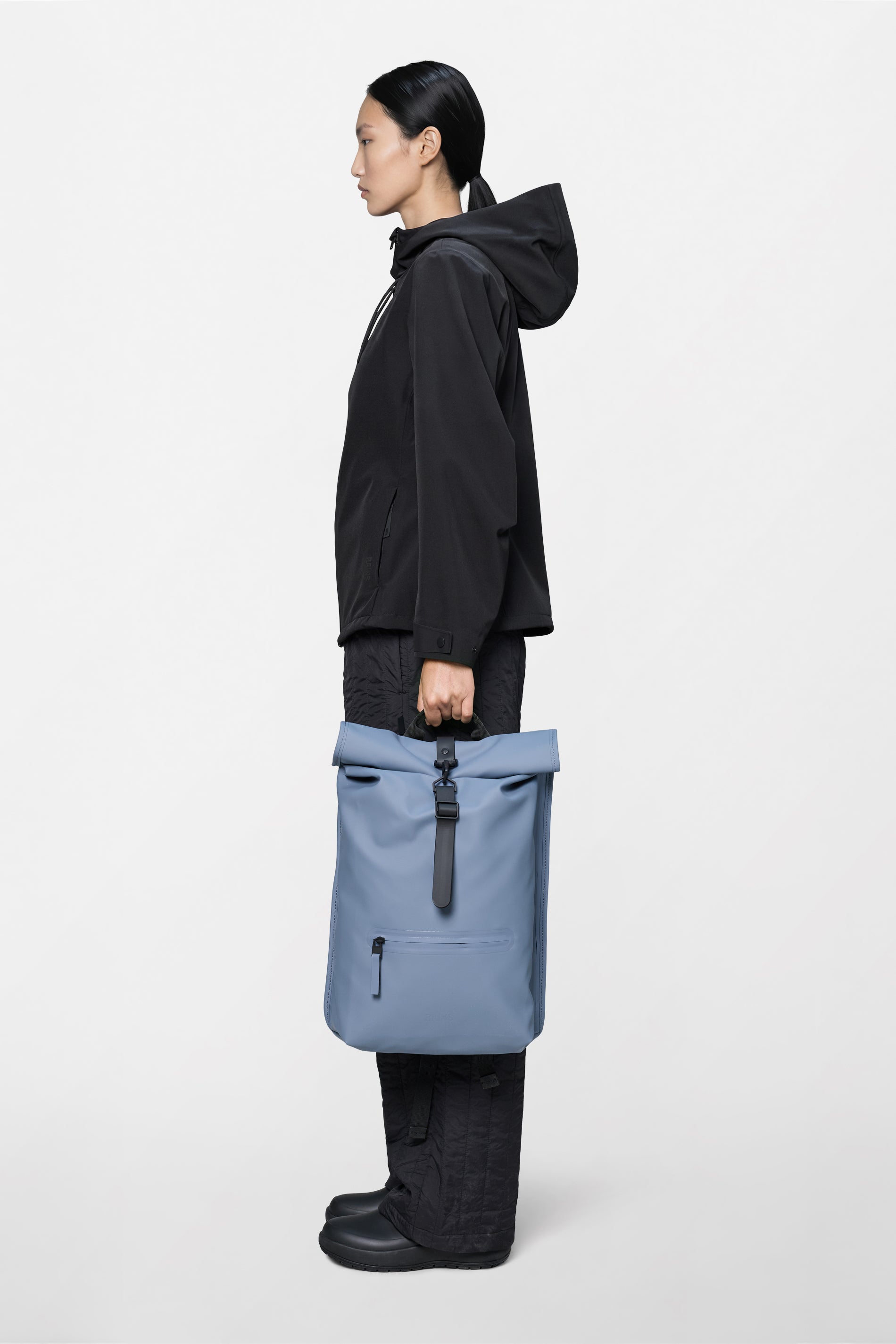 RAINS Rolltop Rucksack Blue Dusk 19L H48 x D11 x W32 cm Backpack