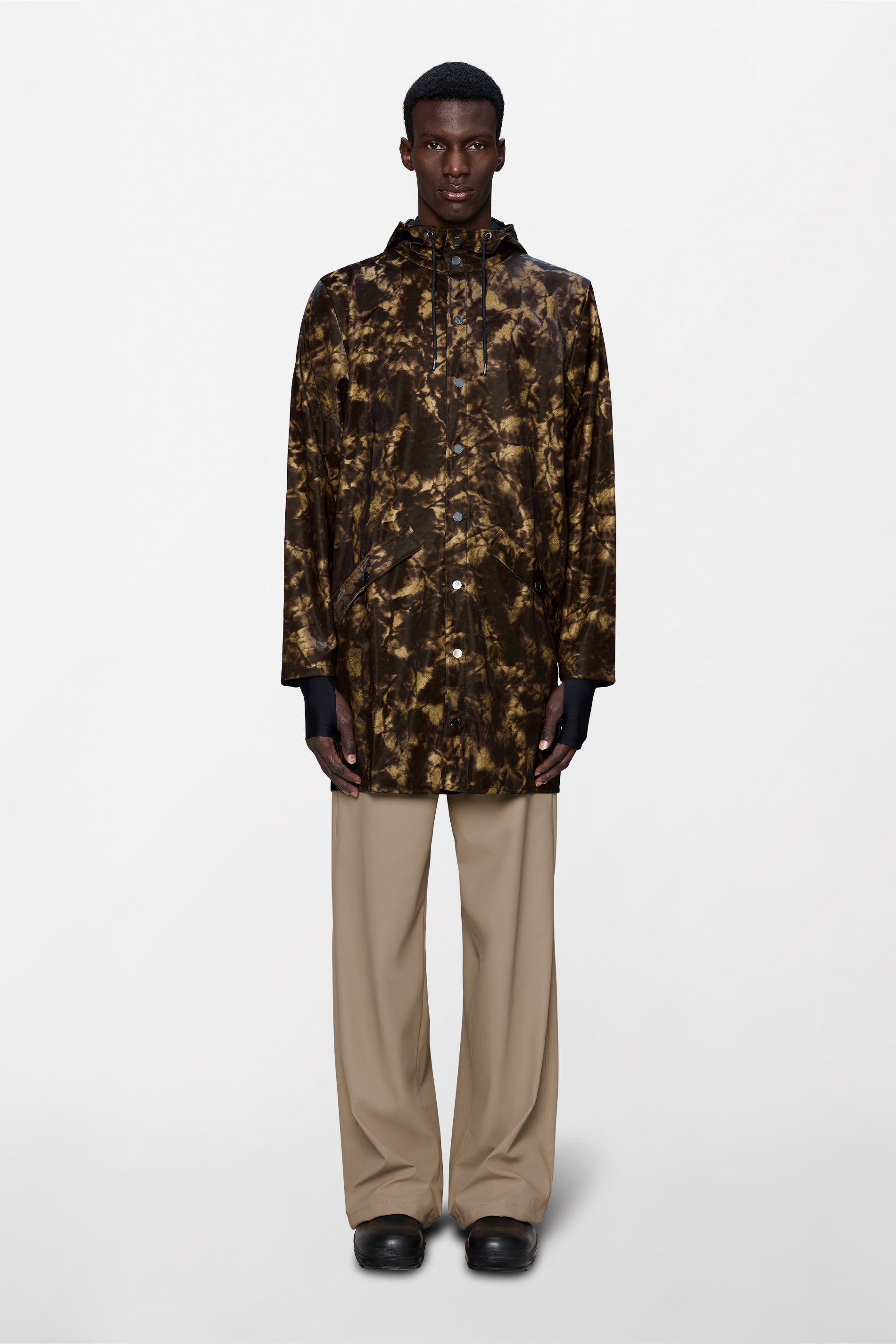 RAINS Long Jacket Muddy Jacket