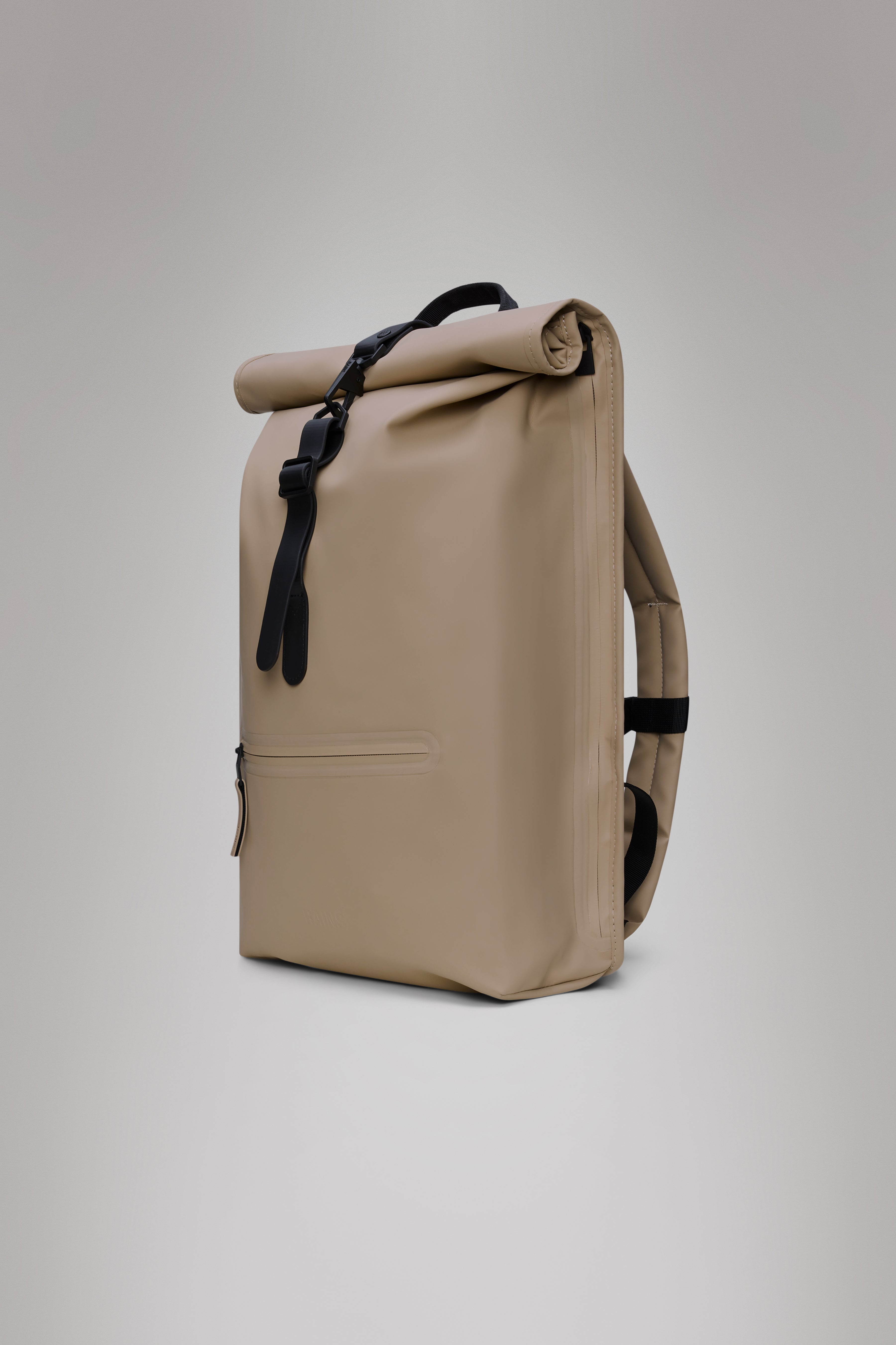 RAINS Rolltop Rucksack Beige 17L H60 x D11 x W32 cm Backpack