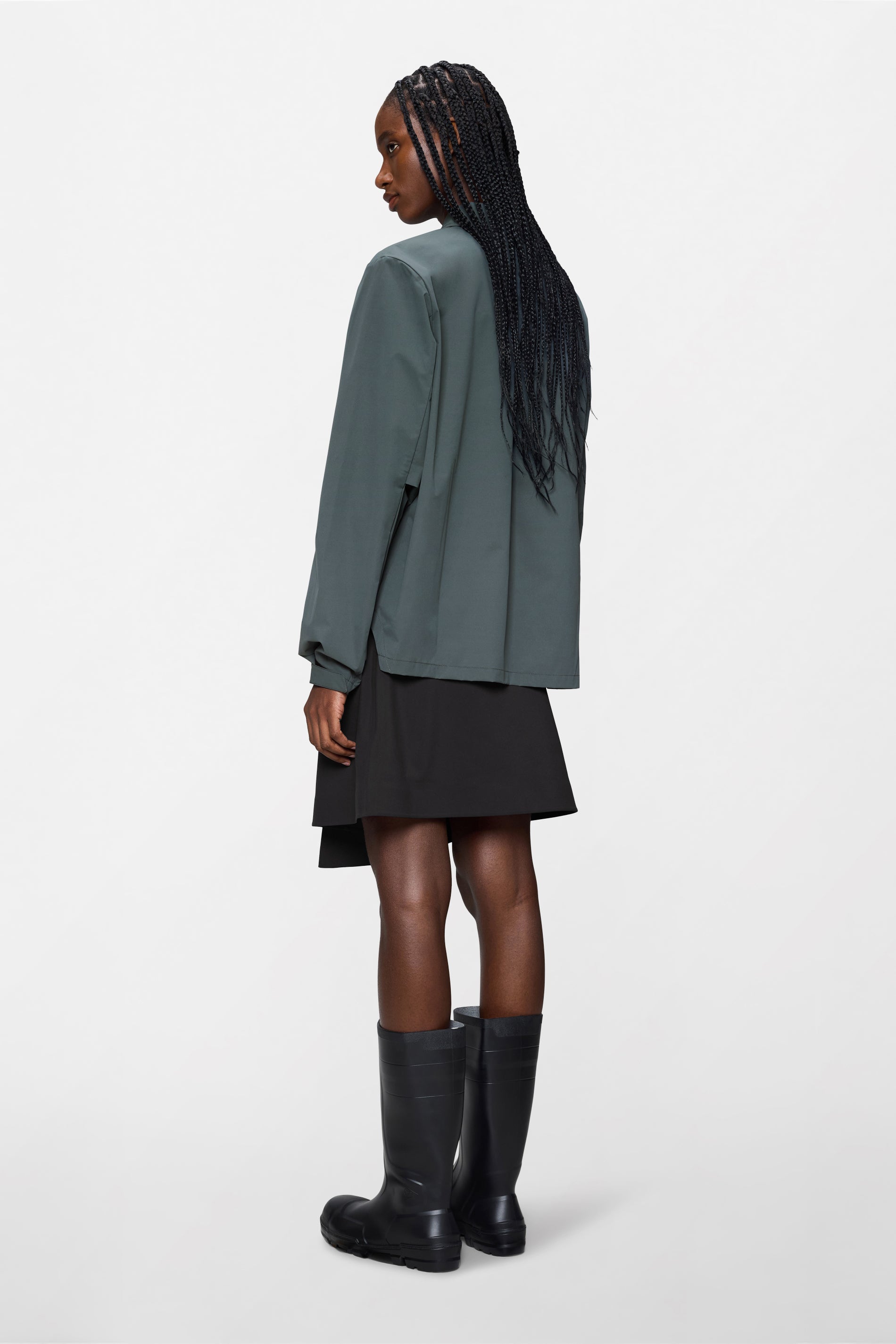 RAINS Mito Overshirt Dark Grey Long Sleeve