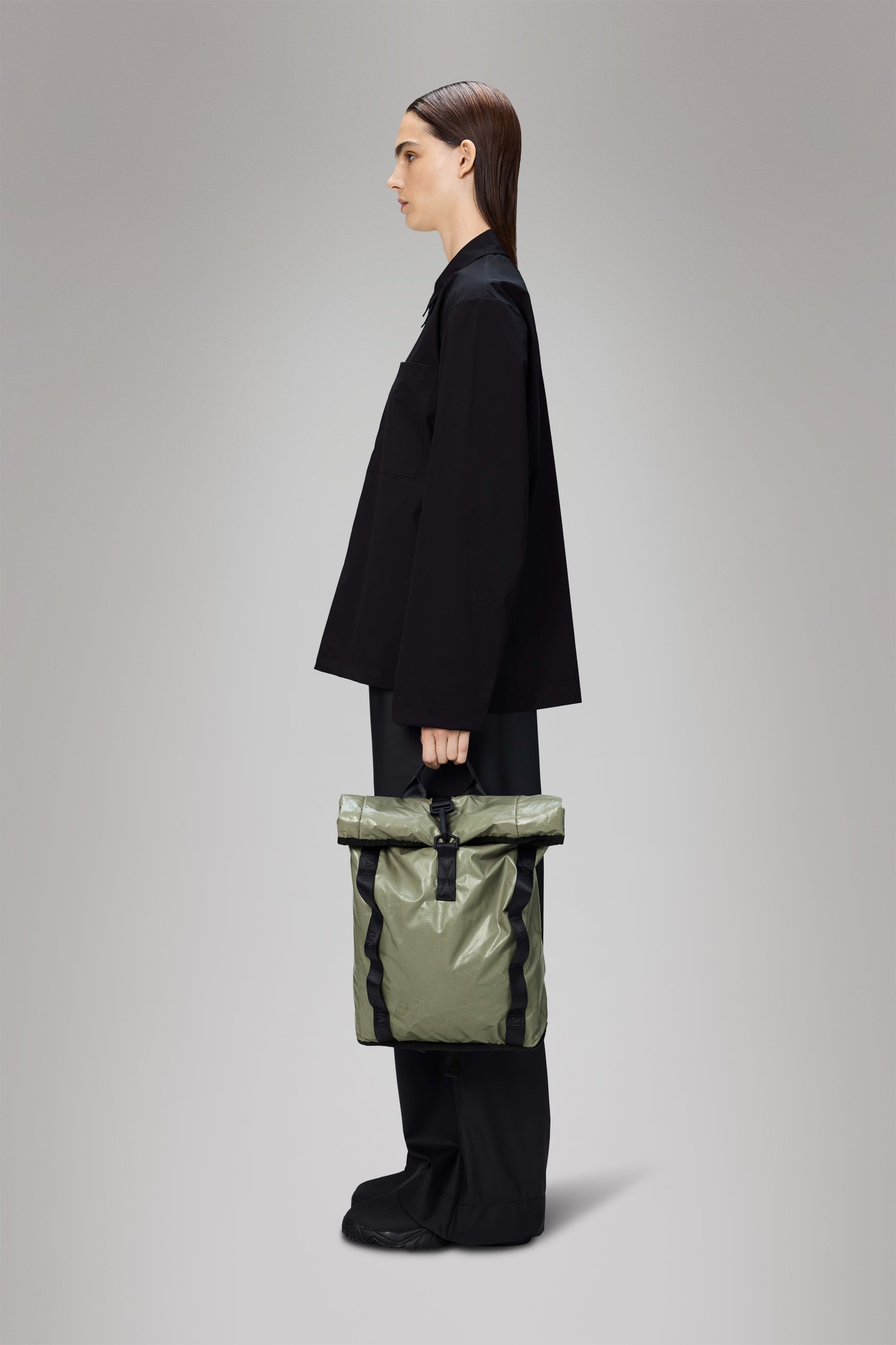 Rains Sibu Rolltop Rucksack Mini Drift 10L H39 x D10 x W27 cm Backpack