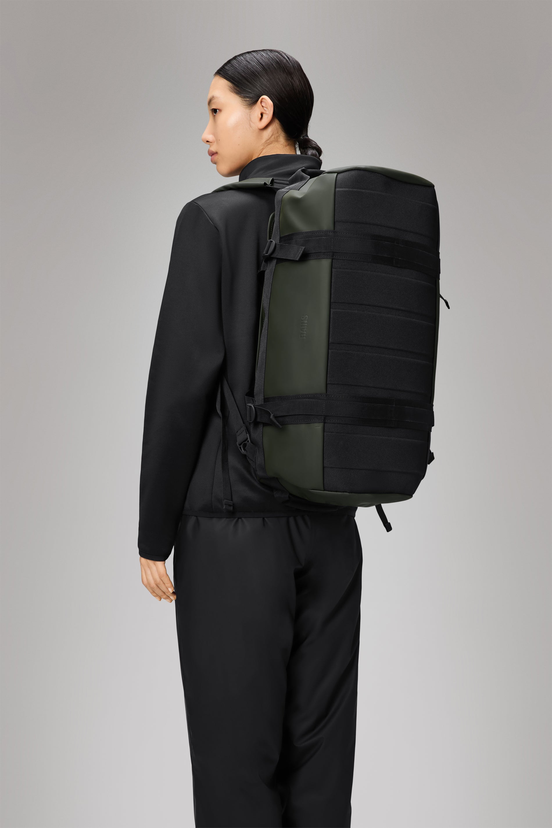 RAINS Texel Duffel Bag Small Green Duffel