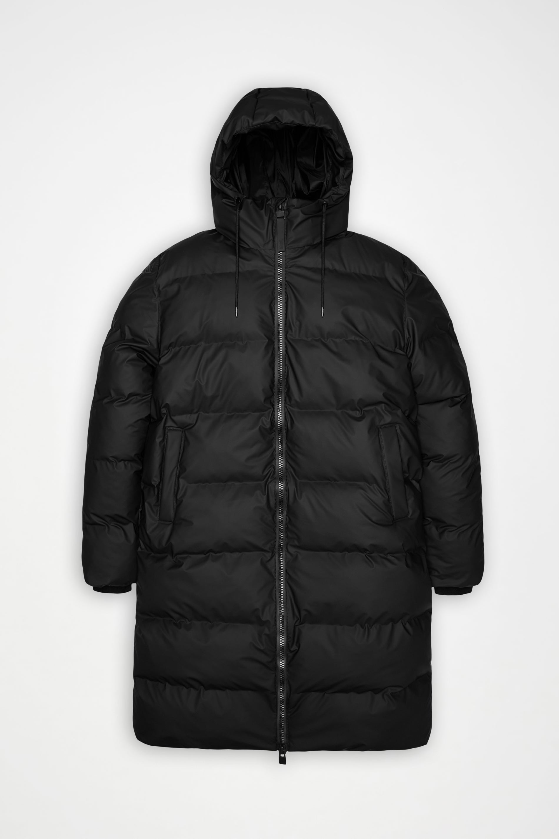 RAINS Alta Longer Puffer Jacket Black Jacket