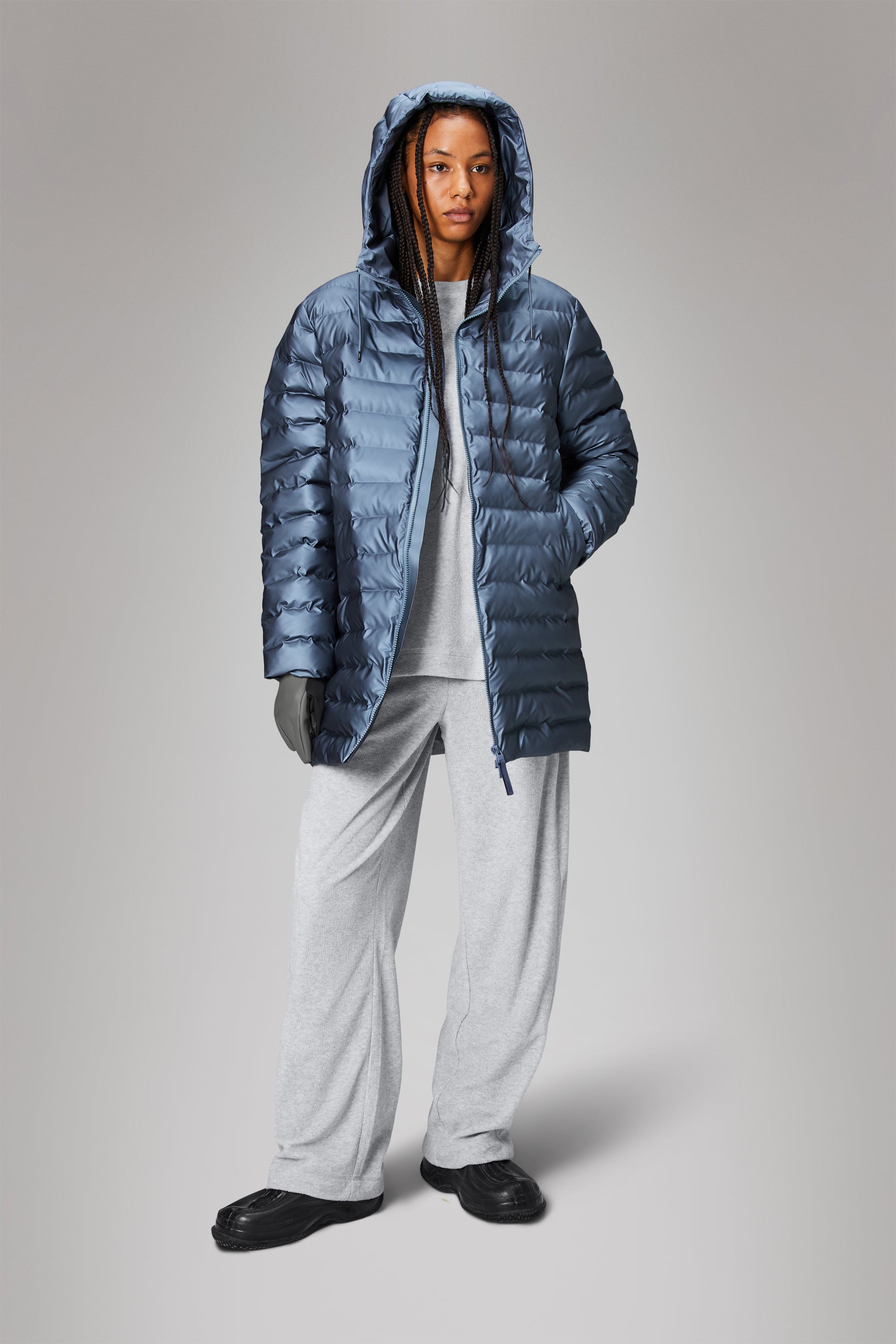 RAINS Lohja Long Puffer Jacket Bay Jacket