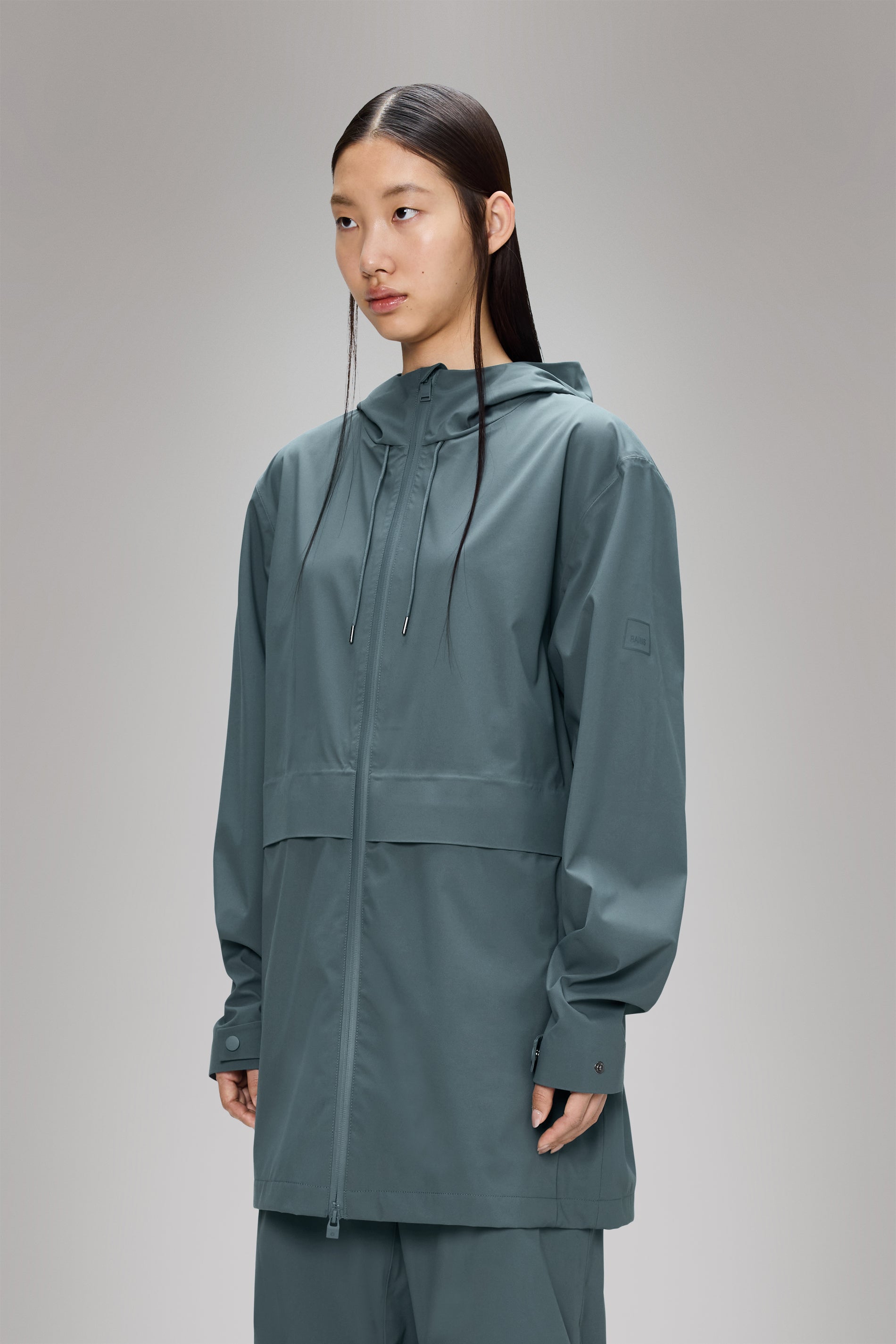 Rains Suva Hardshell Long Jacket Lagoon Jacket