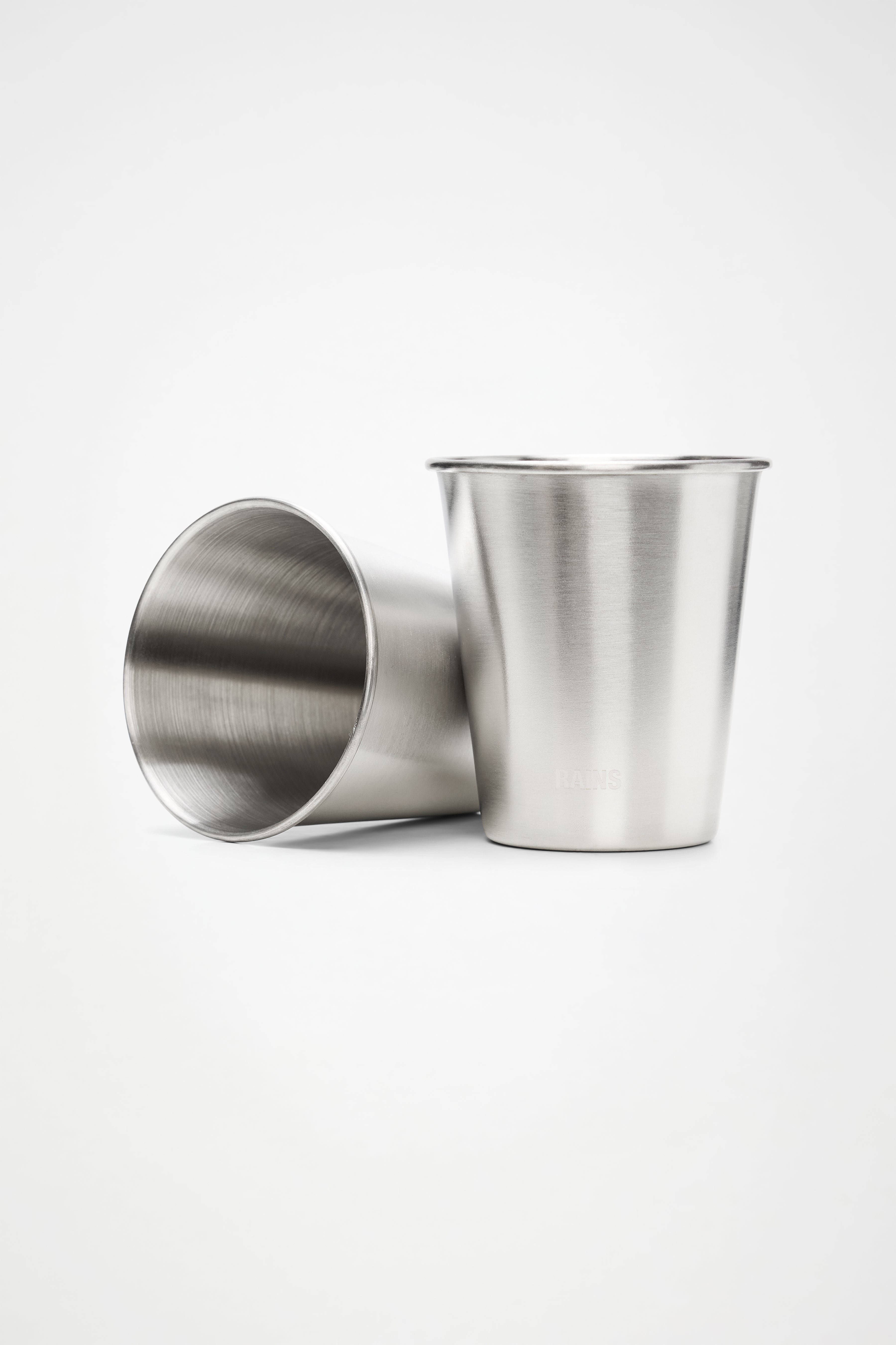 RAINS Stainless Steel 2-Pack Cups 500ml Steel Coffee Mugs