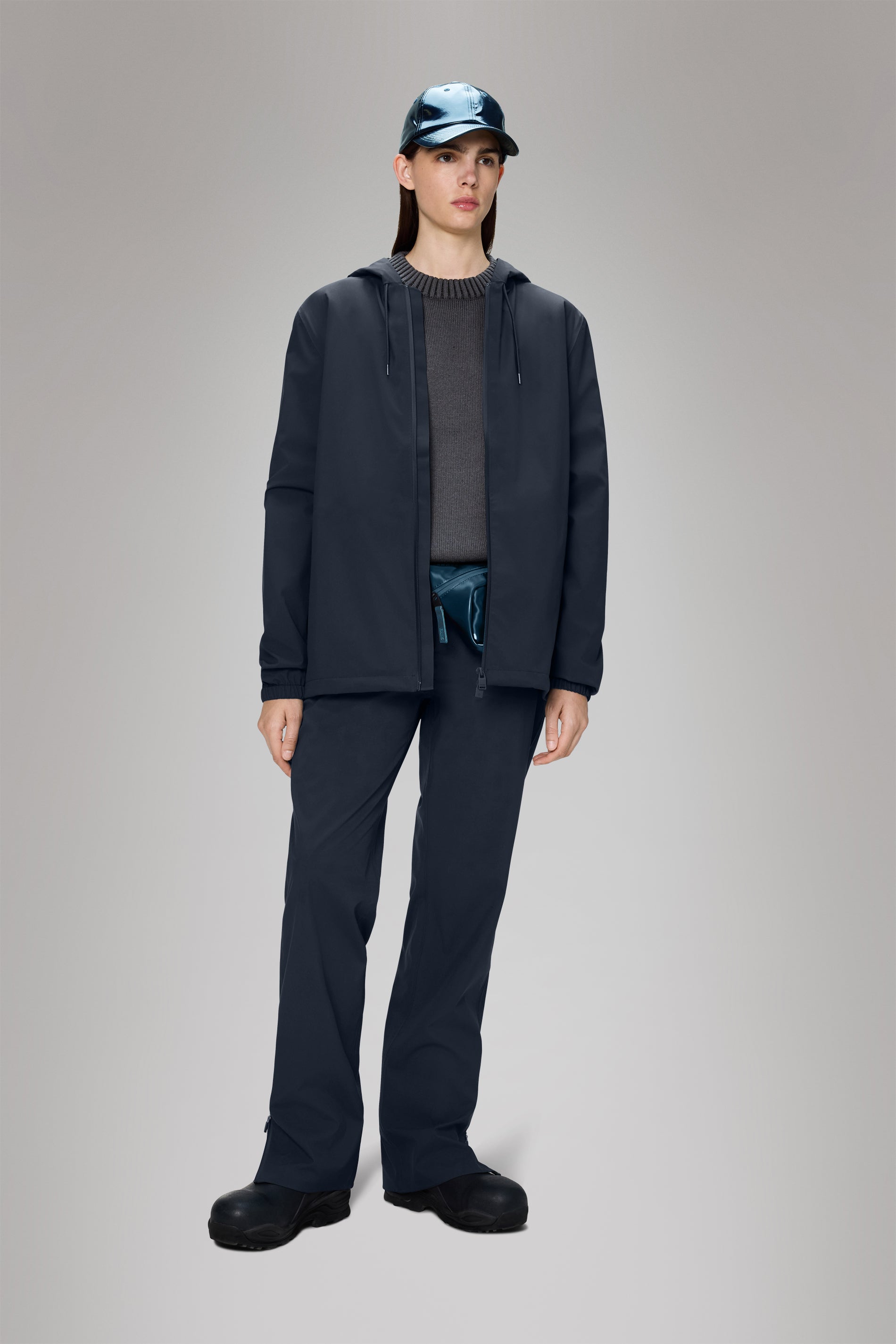 Rains Suva Hardshell Jacket Navy Jacket