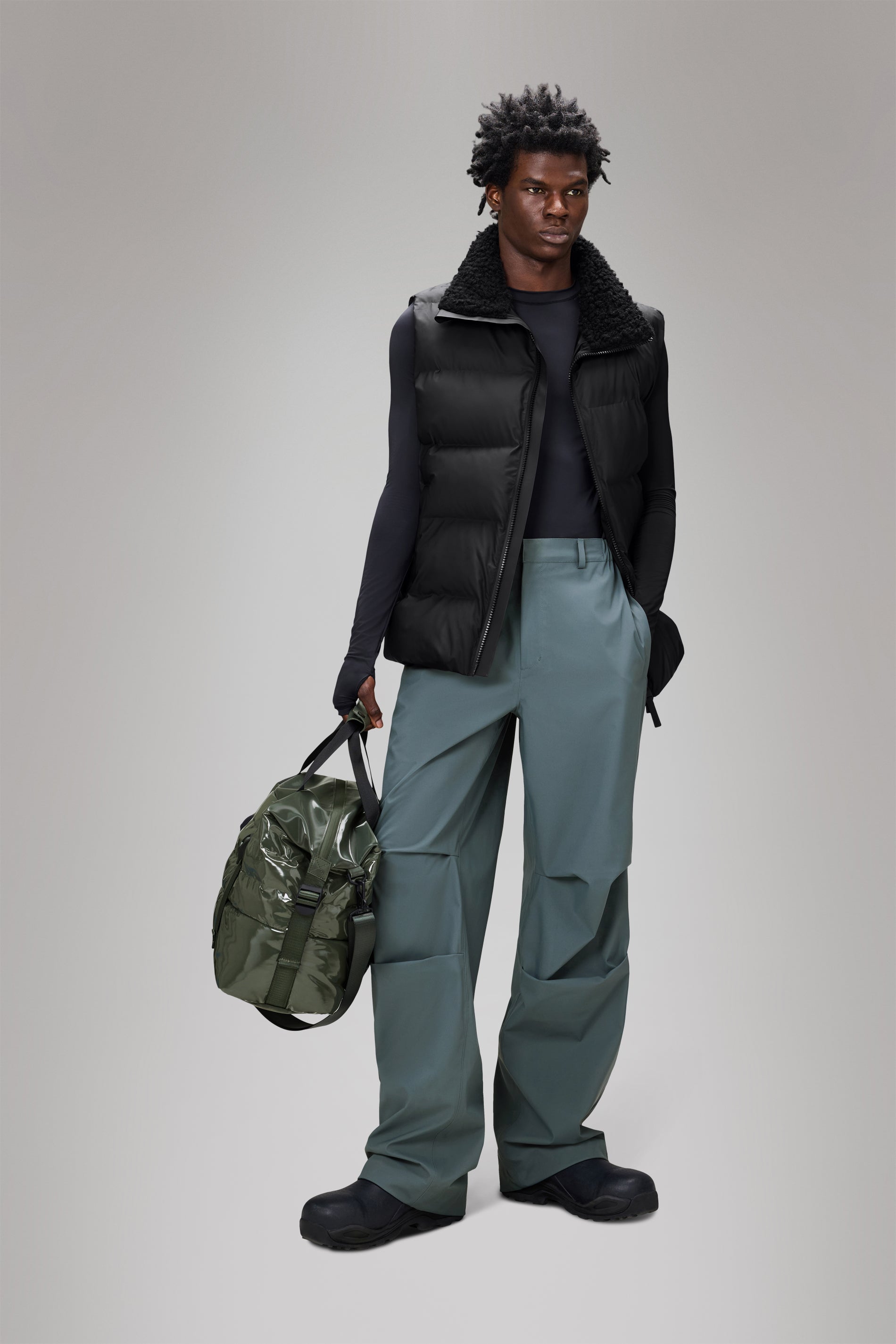 RAINS Alta Vision Puffer Vest Black Vest