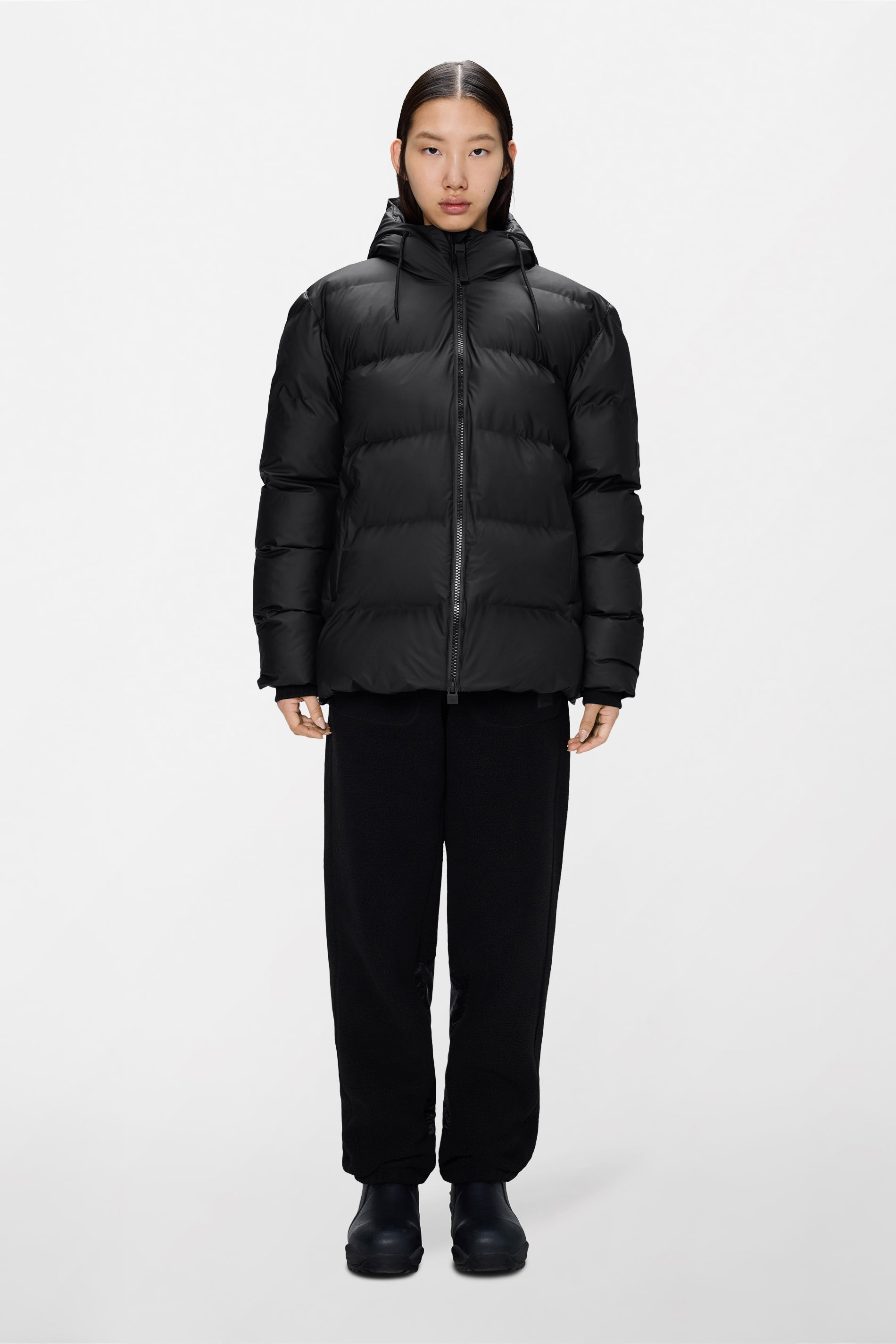 RAINS Alta Puffer Jacket Black Jacket