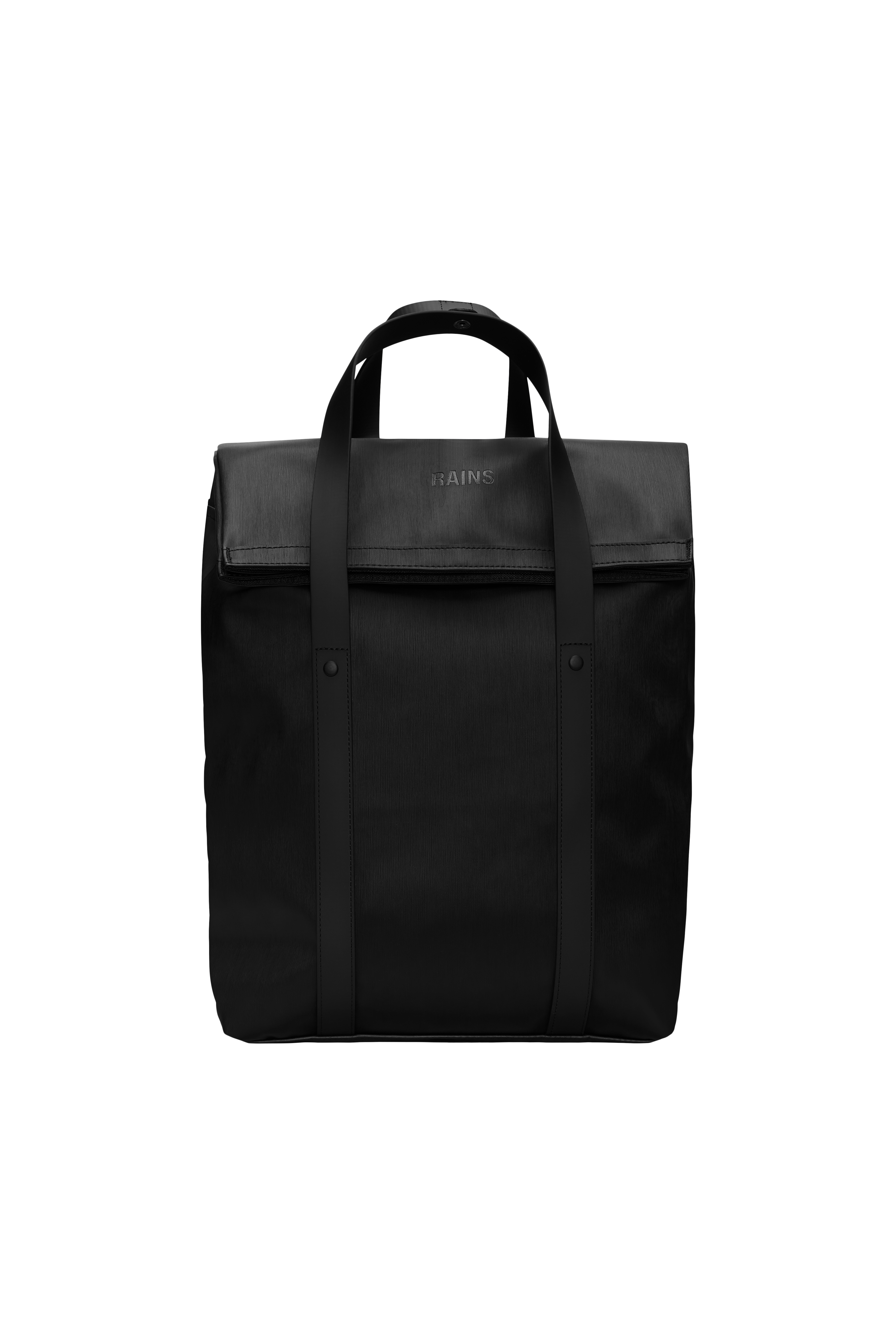 Rains 2 Way Tote Backpack Black Grain 23L H58 x D12 x W33 cm Backpack