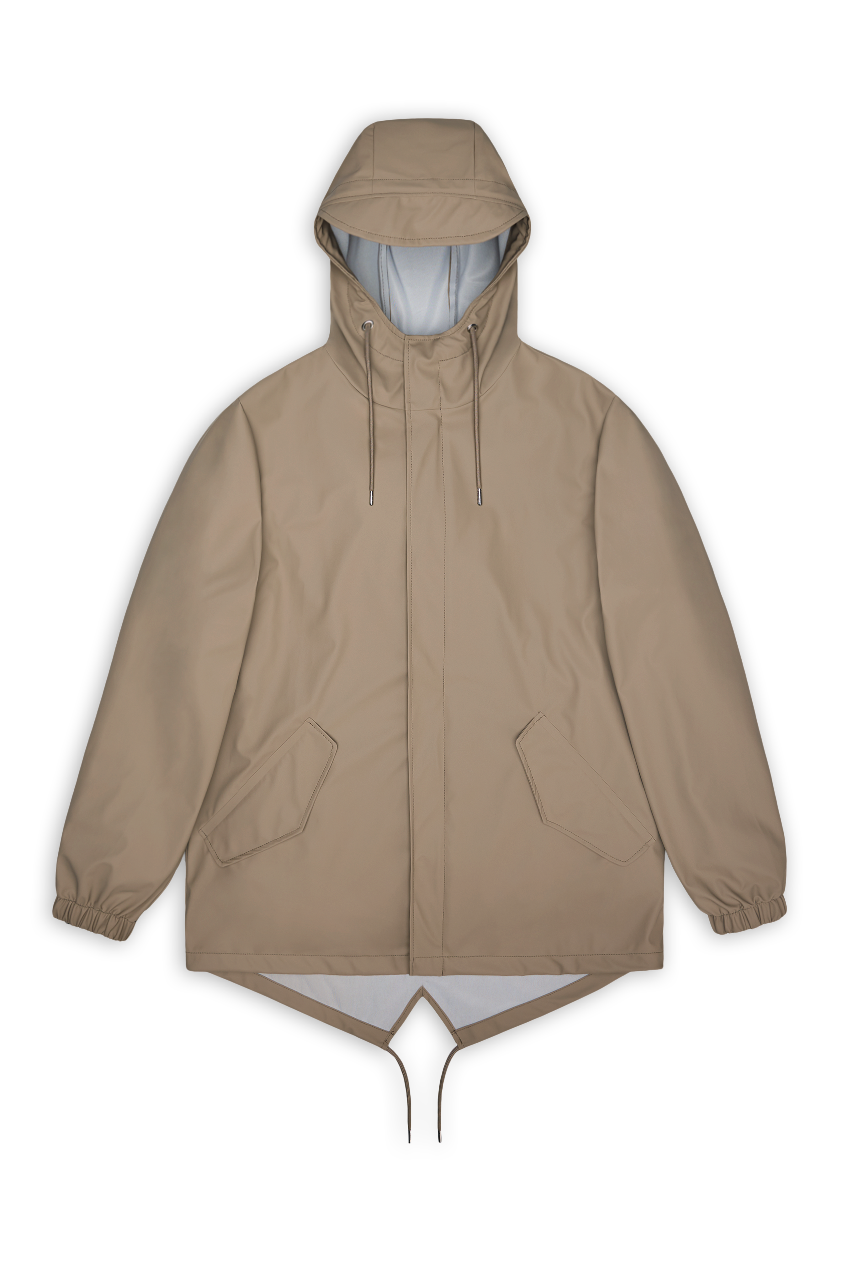 Rains Fishtail Jacket Beige Jacket